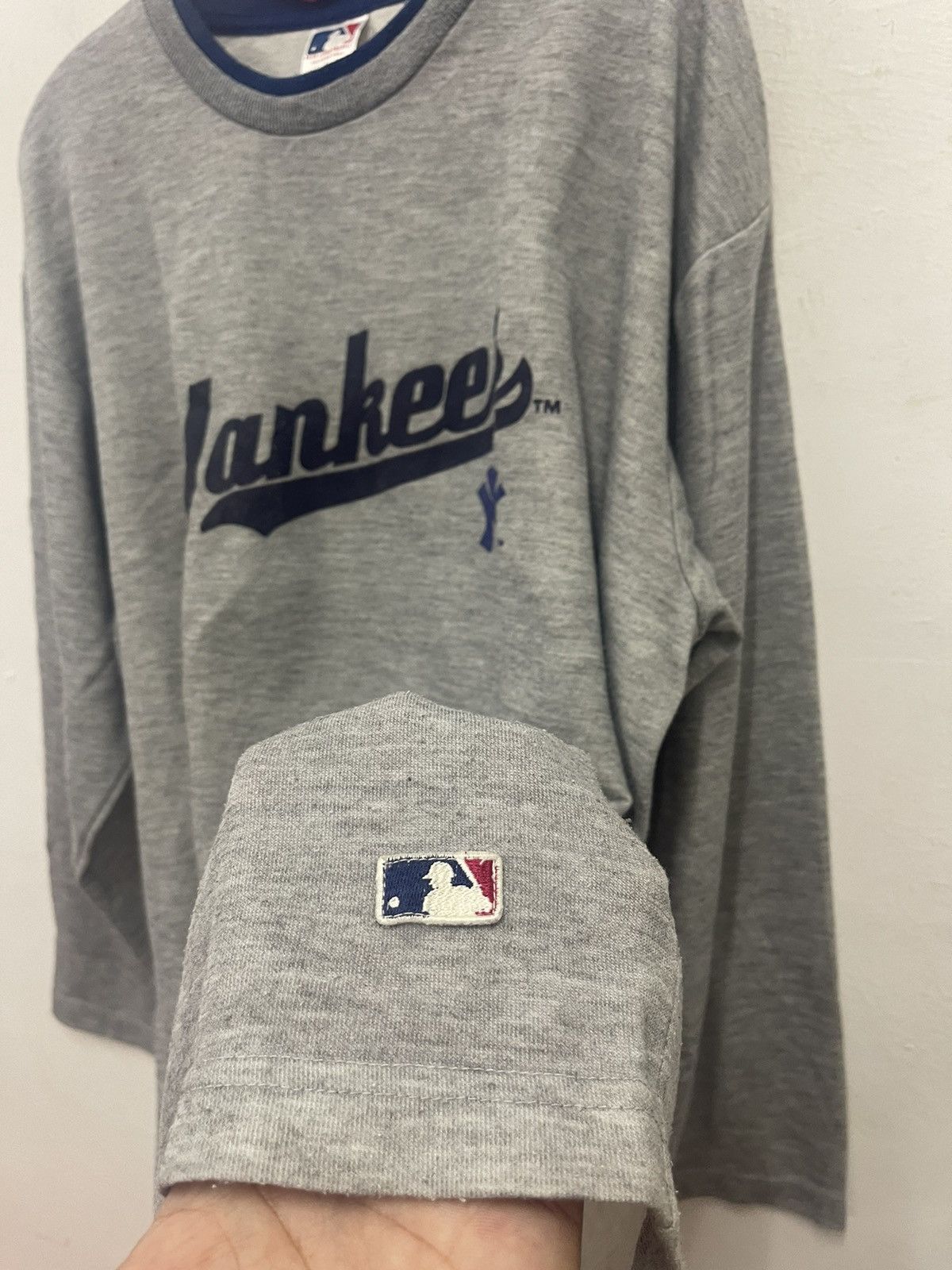 New York Yankees Rare Vintage NEW YORK YANKEES Spell Out MLB Relaxing Wear Size US L / EU 52-54 / 3 - 3 Thumbnail