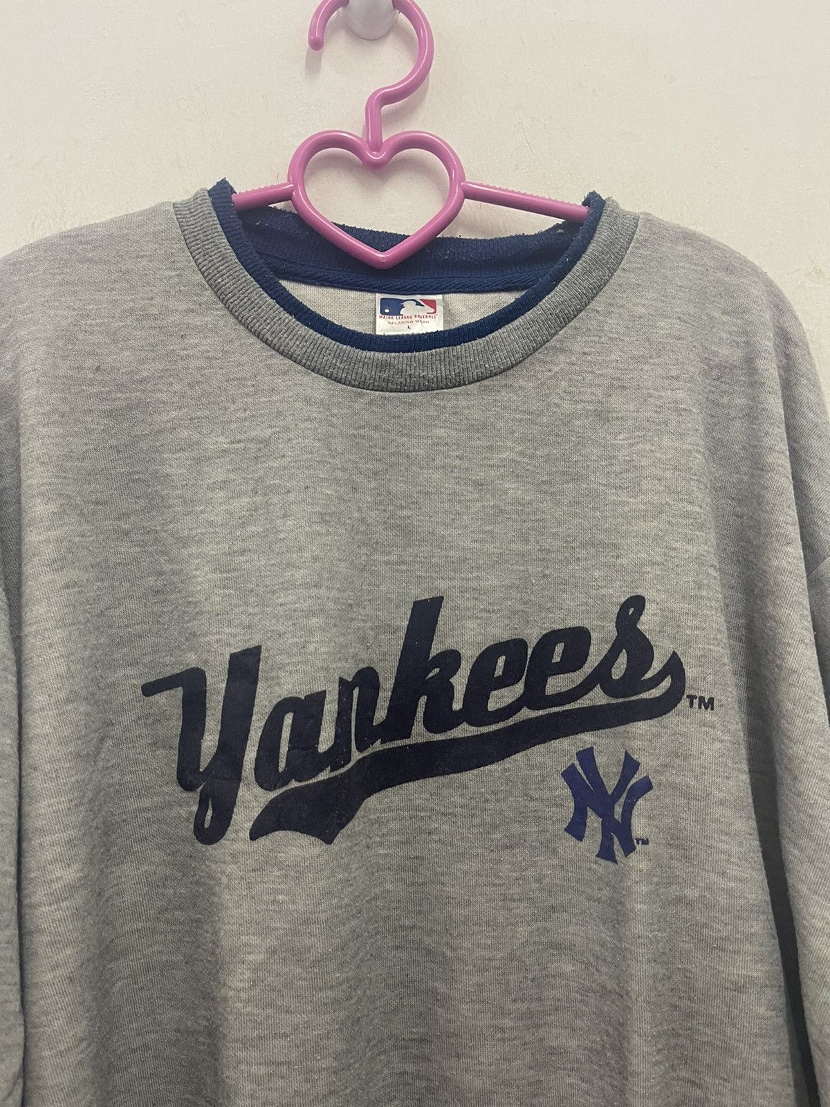 New York Yankees Rare Vintage NEW YORK YANKEES Spell Out MLB Relaxing Wear Size US L / EU 52-54 / 3 - 2 Thumbnail