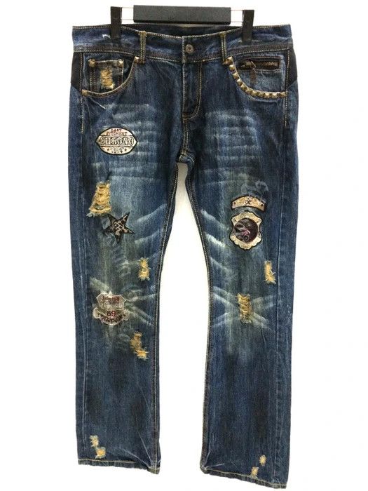 image of In The Attic Multipatches Denim Pant, Men's (Size 34)