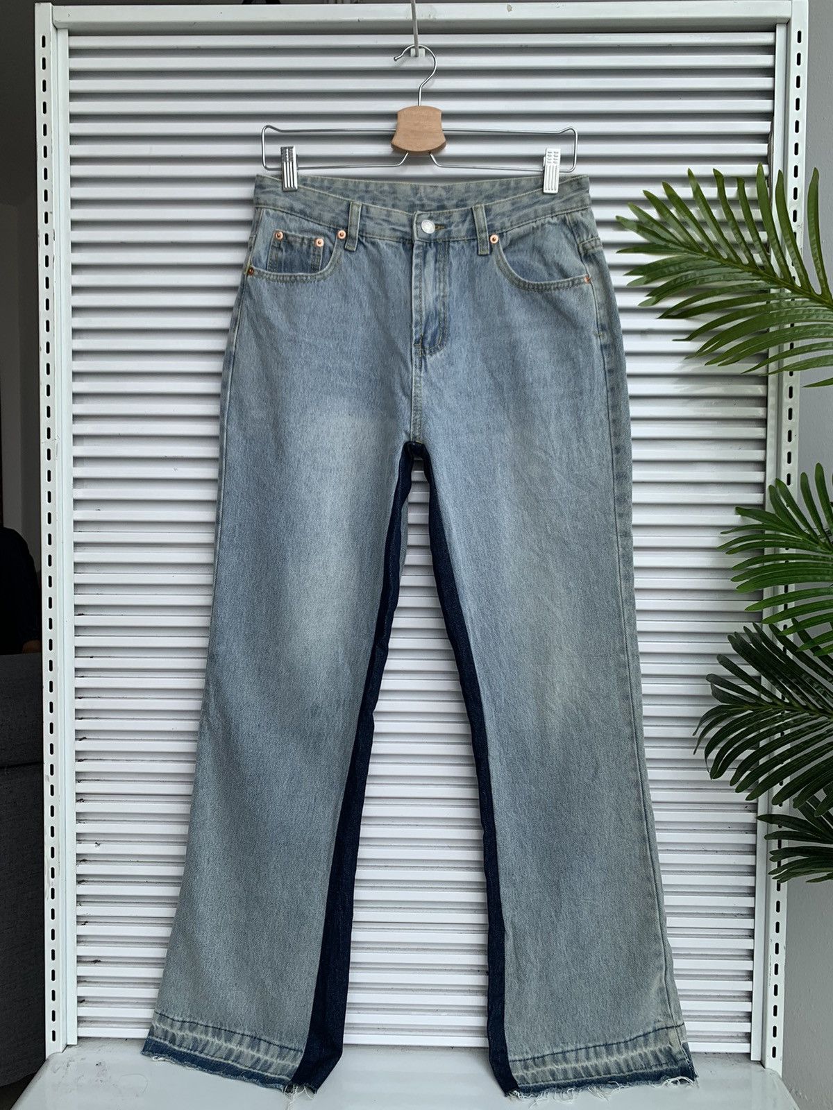 Japanese Brand “That’s all i want to hear” Embroidered Denim Pant Size 29" - 2 Thumbnail
