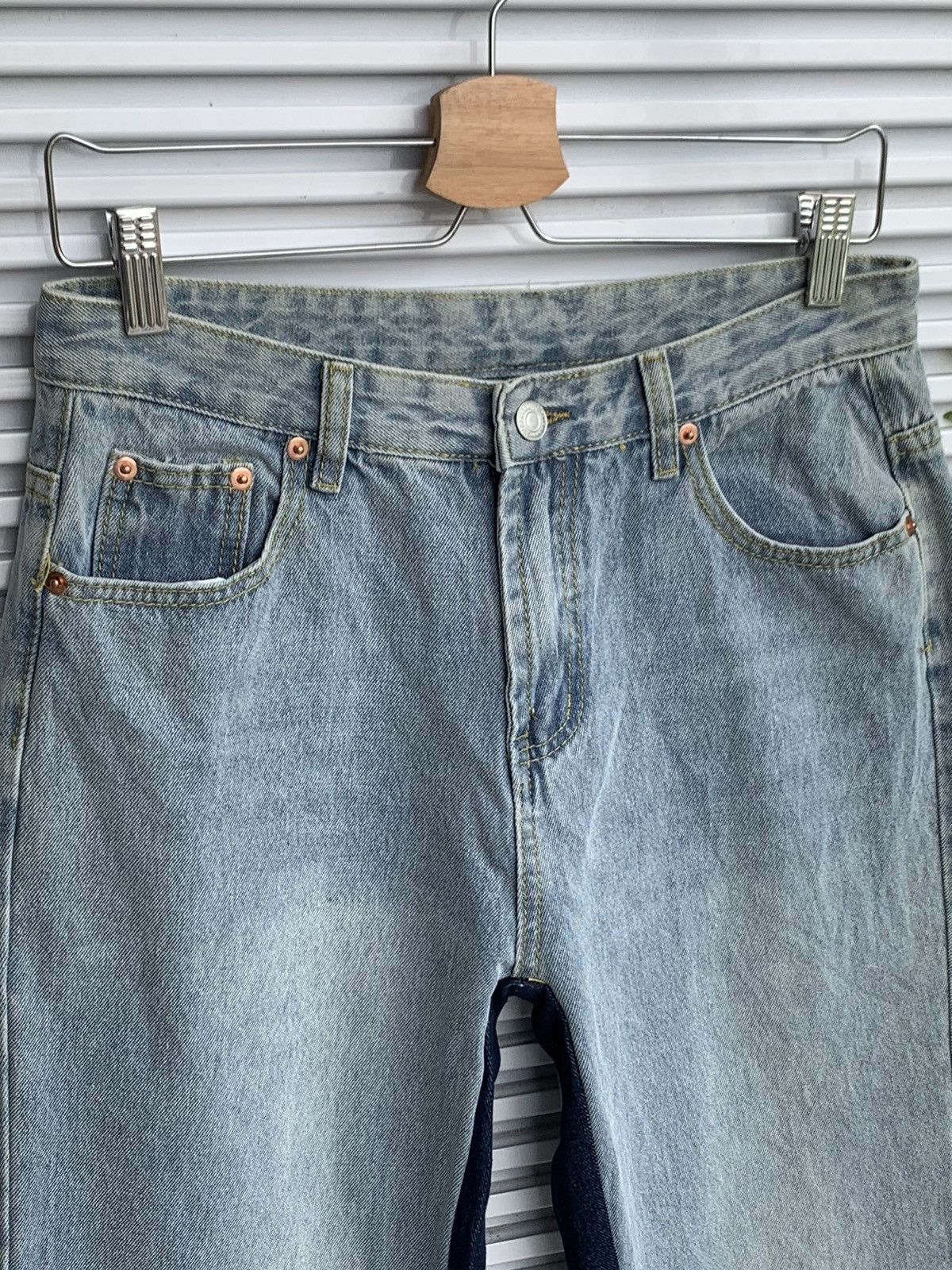 Japanese Brand “That’s all i want to hear” Embroidered Denim Pant Size 29" - 7 Thumbnail