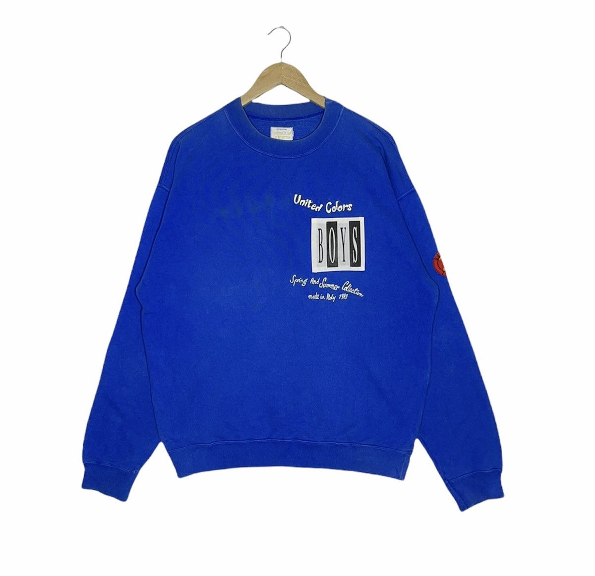 Benetton × Vintage Vintage Benetton Sweatshirt 1989 spring summer collection Size US L / EU 52-54 / 3 - 1 Thumbnail