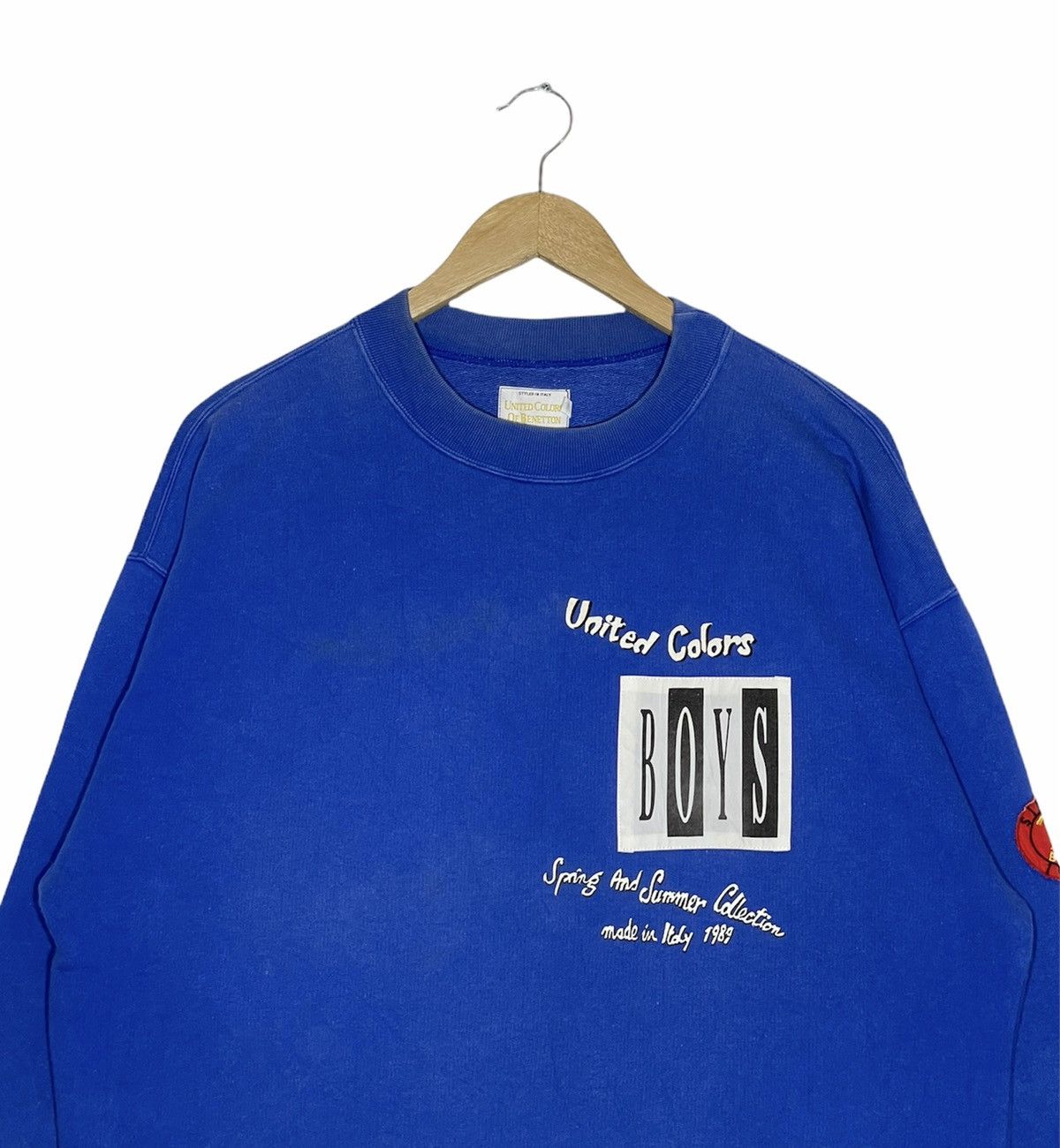 Benetton × Vintage Vintage Benetton Sweatshirt 1989 spring summer collection Size US L / EU 52-54 / 3 - 3 Thumbnail