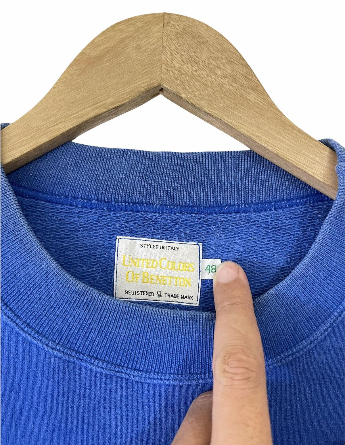 Benetton × Vintage Vintage Benetton Sweatshirt 1989 spring summer collection Size US L / EU 52-54 / 3 - 6 Thumbnail