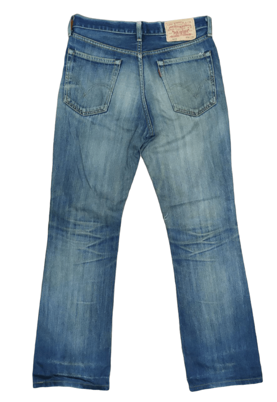 Levi's Vintage Levis 517 Distressed Denim Size US 30 / EU 46 - 2 Thumbnail