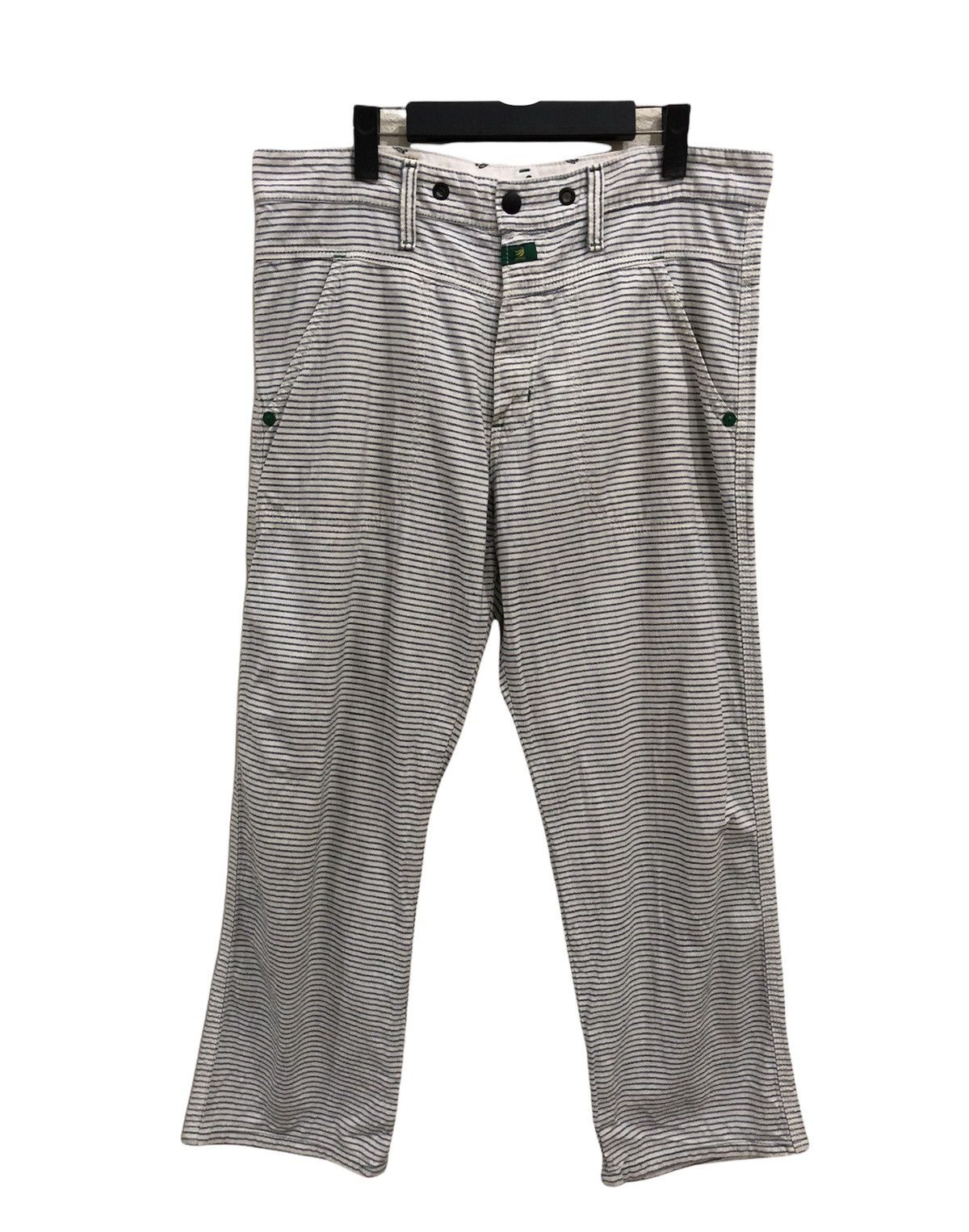 Kapital Japanese Brand Edwin Striped Design Casual Pant Size US 34 / EU 50 - 2 Thumbnail