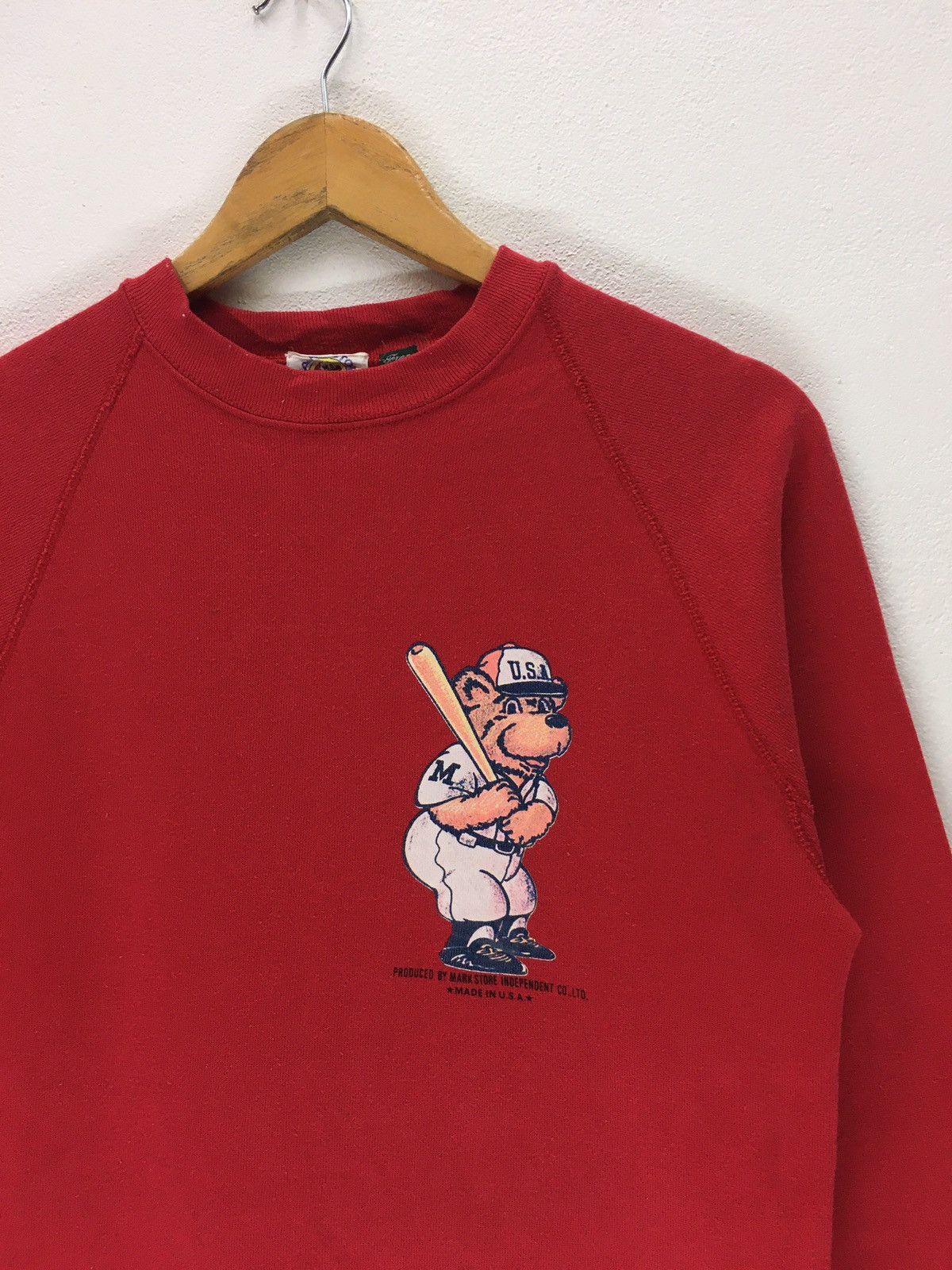 MLB × Sports Specialties × Vintage Vintage Mark Stores Bear Baseball Design Sweatshirt Size US S / EU 44-46 / 1 - 2 Thumbnail