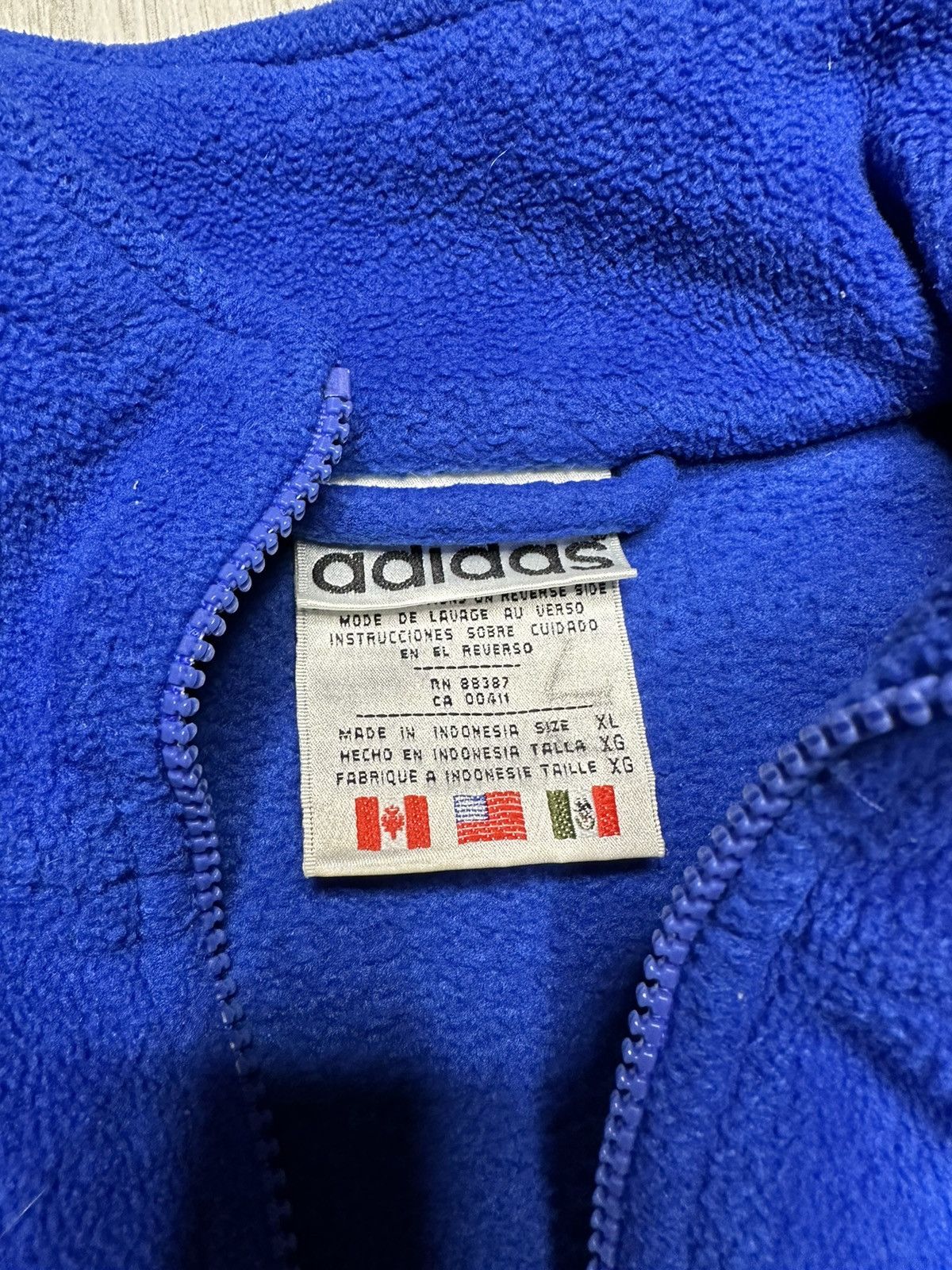 Adidas Vintage Adidas Fleece Pullover Jacket Size US XL / EU 56 / 4 - 3 Thumbnail