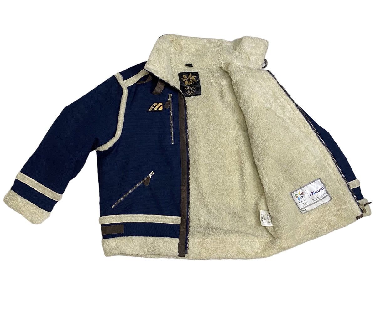 Mizuno Nagano Olympic Japan 90s vintage sherpa jacket Size US XL / EU 56 / 4 - 7 Thumbnail