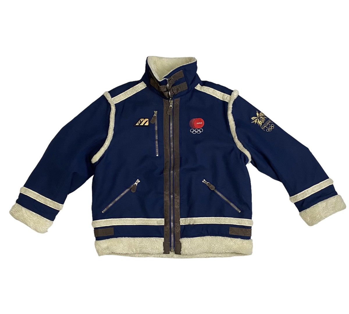 Mizuno Nagano Olympic Japan 90s vintage sherpa jacket Size US XL / EU 56 / 4 - 6 Thumbnail