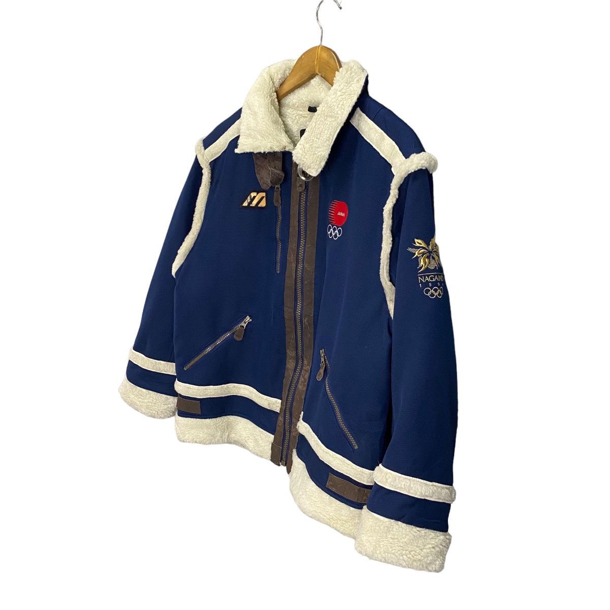 Mizuno Nagano Olympic Japan 90s vintage sherpa jacket Size US XL / EU 56 / 4 - 3 Thumbnail