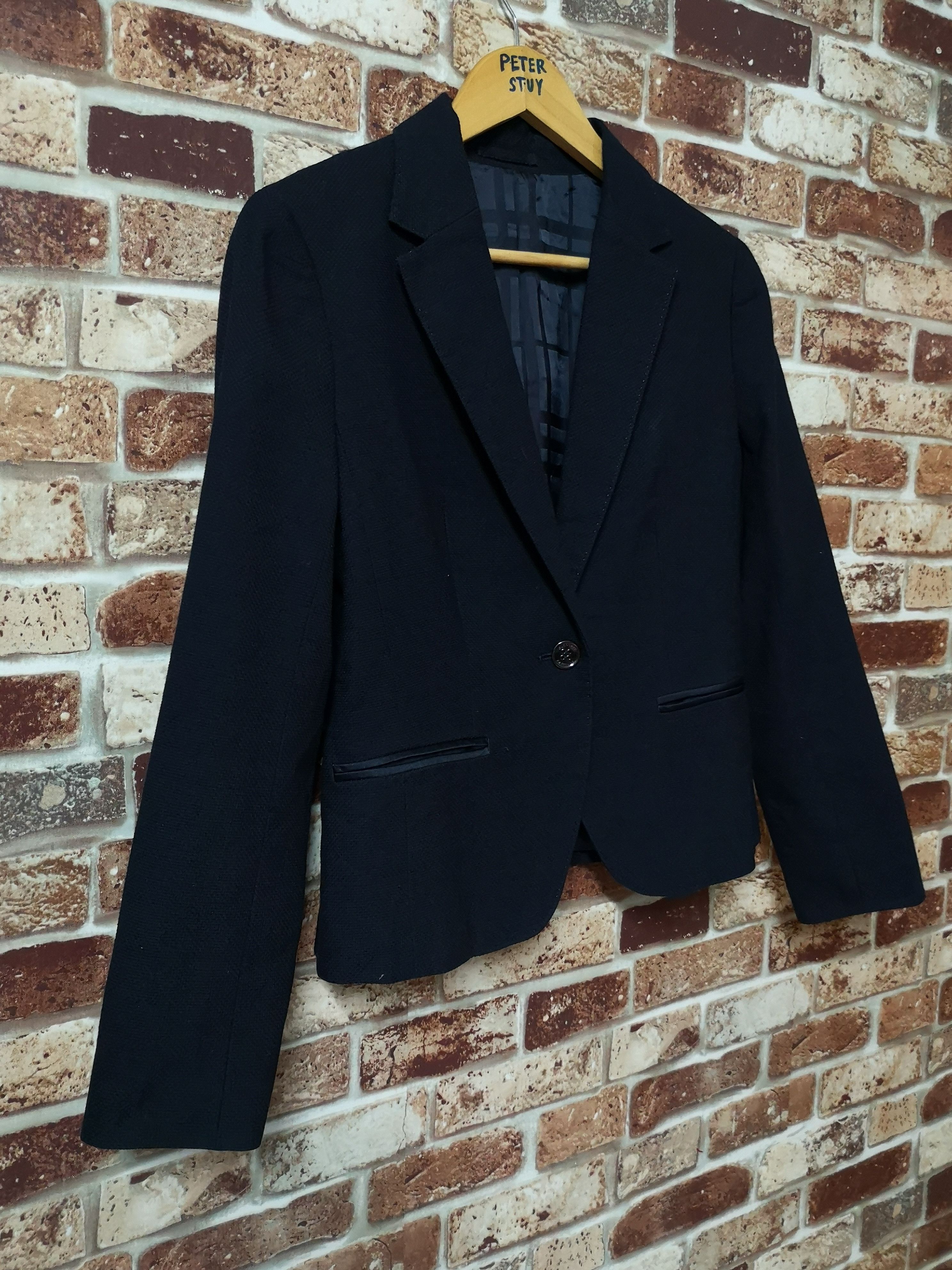 Burberry G240 Short Blazer One Button Size US XXS / EU 40 - 2 Thumbnail