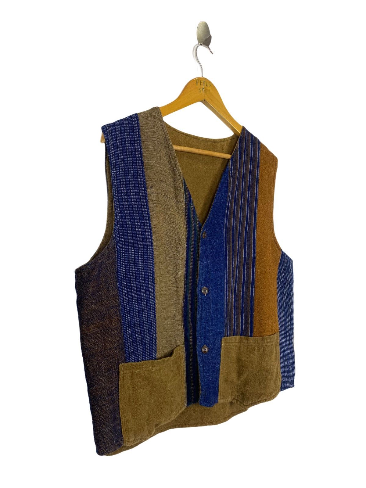 Vintage VINTAGE HAND WOVEN CHORE REVERSIBLE VEST Size US M / EU 48-50 / 2 - 2 Thumbnail