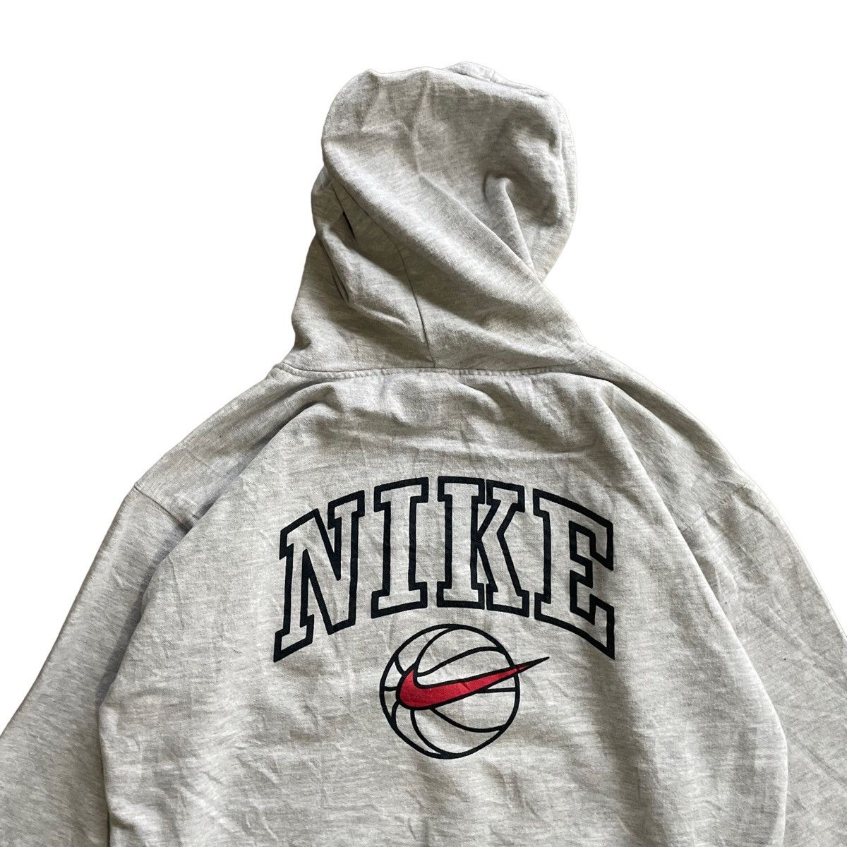 NBA × Nike × Vintage 💥90s NIKE Basketball Sportswear Big Logo Hoodie Size US M / EU 48-50 / 2 - 4 Thumbnail