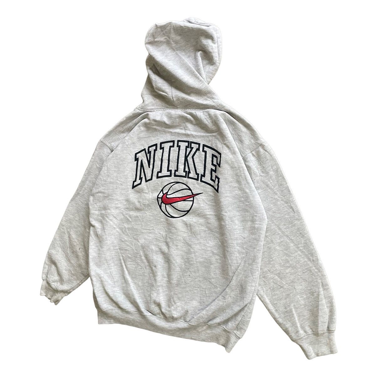 NBA × Nike × Vintage 💥90s NIKE Basketball Sportswear Big Logo Hoodie Size US M / EU 48-50 / 2 - 3 Thumbnail