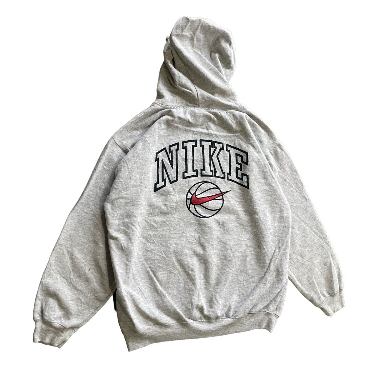 NBA × Nike × Vintage 💥90s NIKE Basketball Sportswear Big Logo Hoodie Size US M / EU 48-50 / 2 - 2 Thumbnail