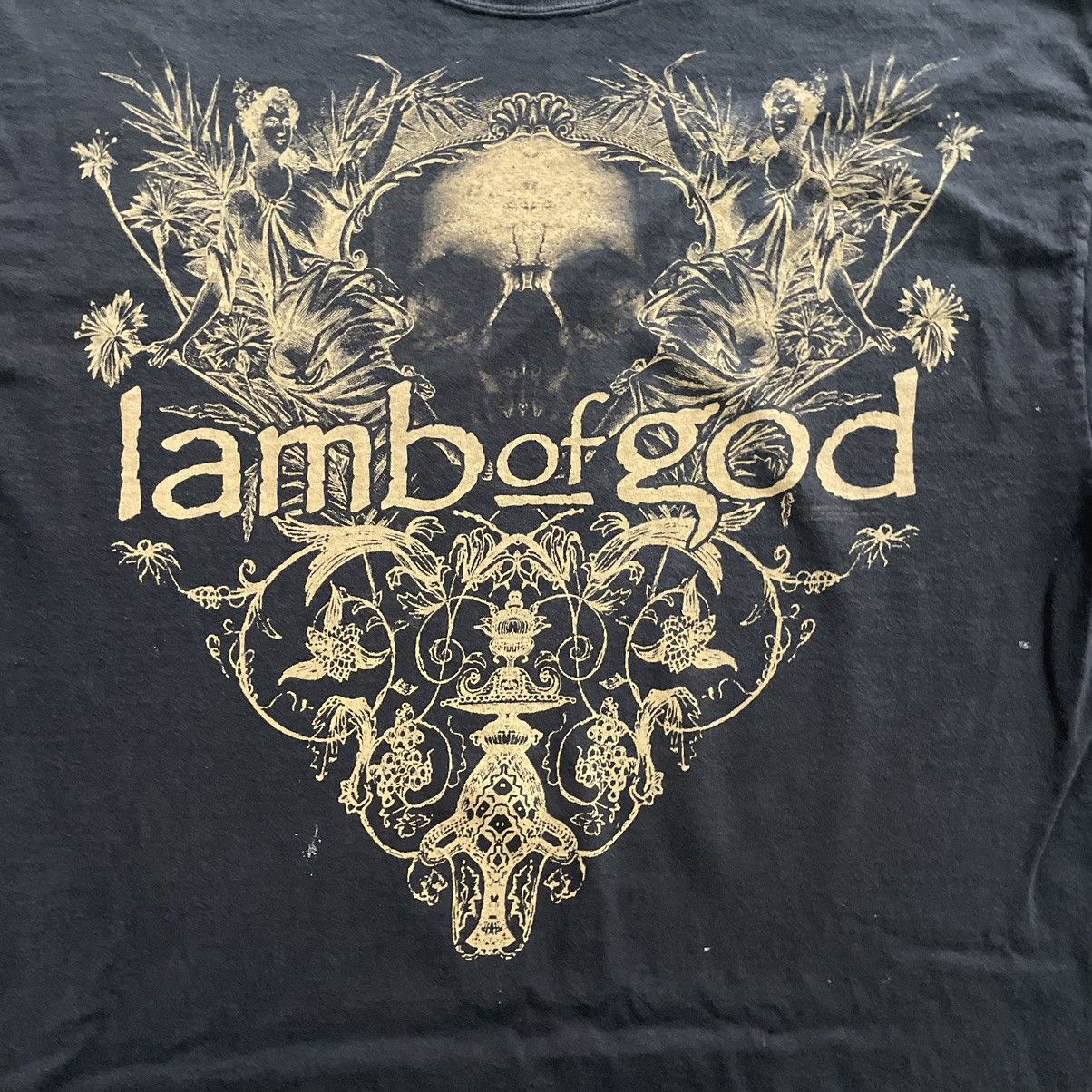 Band Tees × Vintage 💥 LAMB OF GOD BAND TSHIRT Size US L / EU 52-54 / 3 - 5 Thumbnail