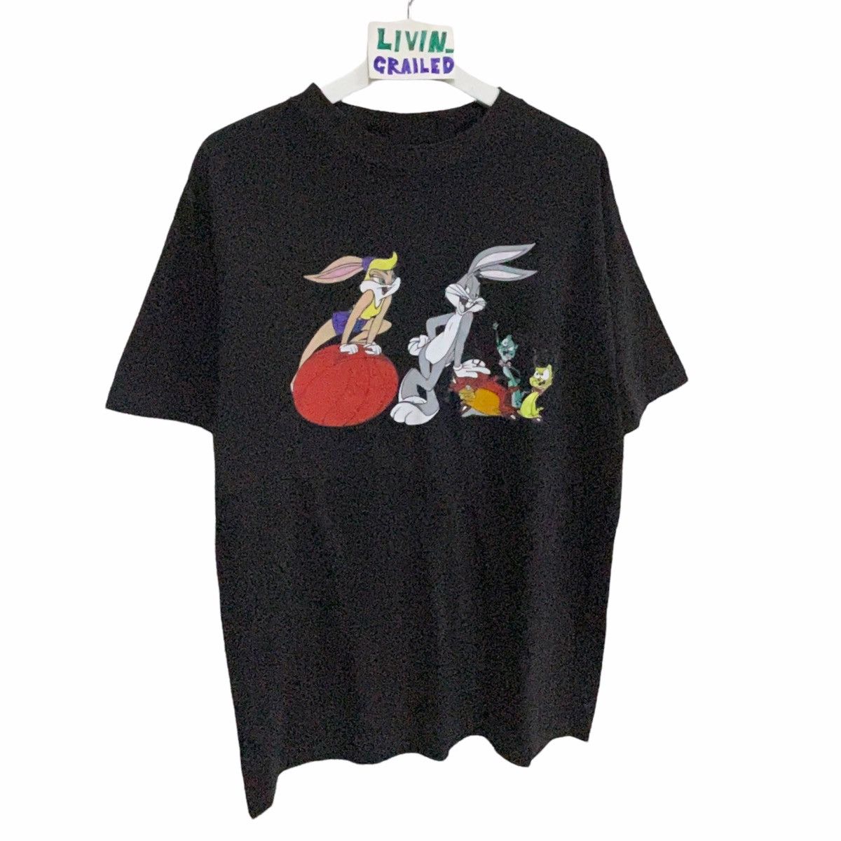 Vintage × Warner Bros 💥 90s SPACE JAM WARNER BROS MOVIE TSHIRT Size US L / EU 52-54 / 3 - 2 Thumbnail