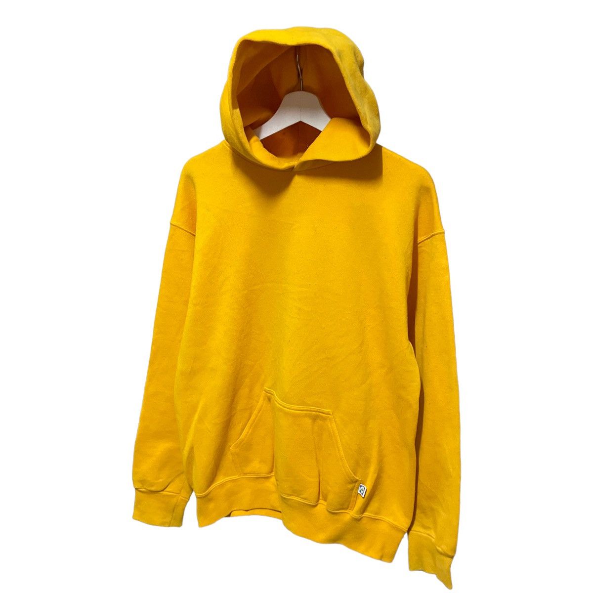 Russell Athletic × Vintage 🔥90s DISCUS ATHLETIC YELLOW PLAIN SWEATER HOODIE Size US L / EU 52-54 / 3 - 2 Thumbnail