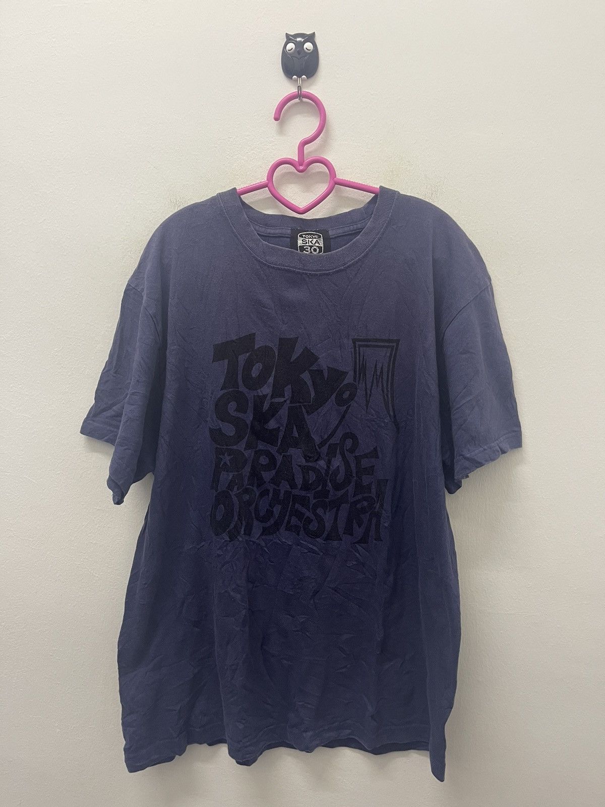 image of Band Tees x Rock T Shirt Vintage Tokyo Ska Paradise Orchestra in Blue Black, Men's (Size Large)