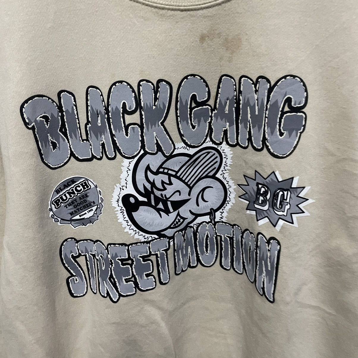 Japanese Brand 💥BLACK GANG STREET MOTION SWEATSHIRT Size US M / EU 48-50 / 2 - 5 Thumbnail