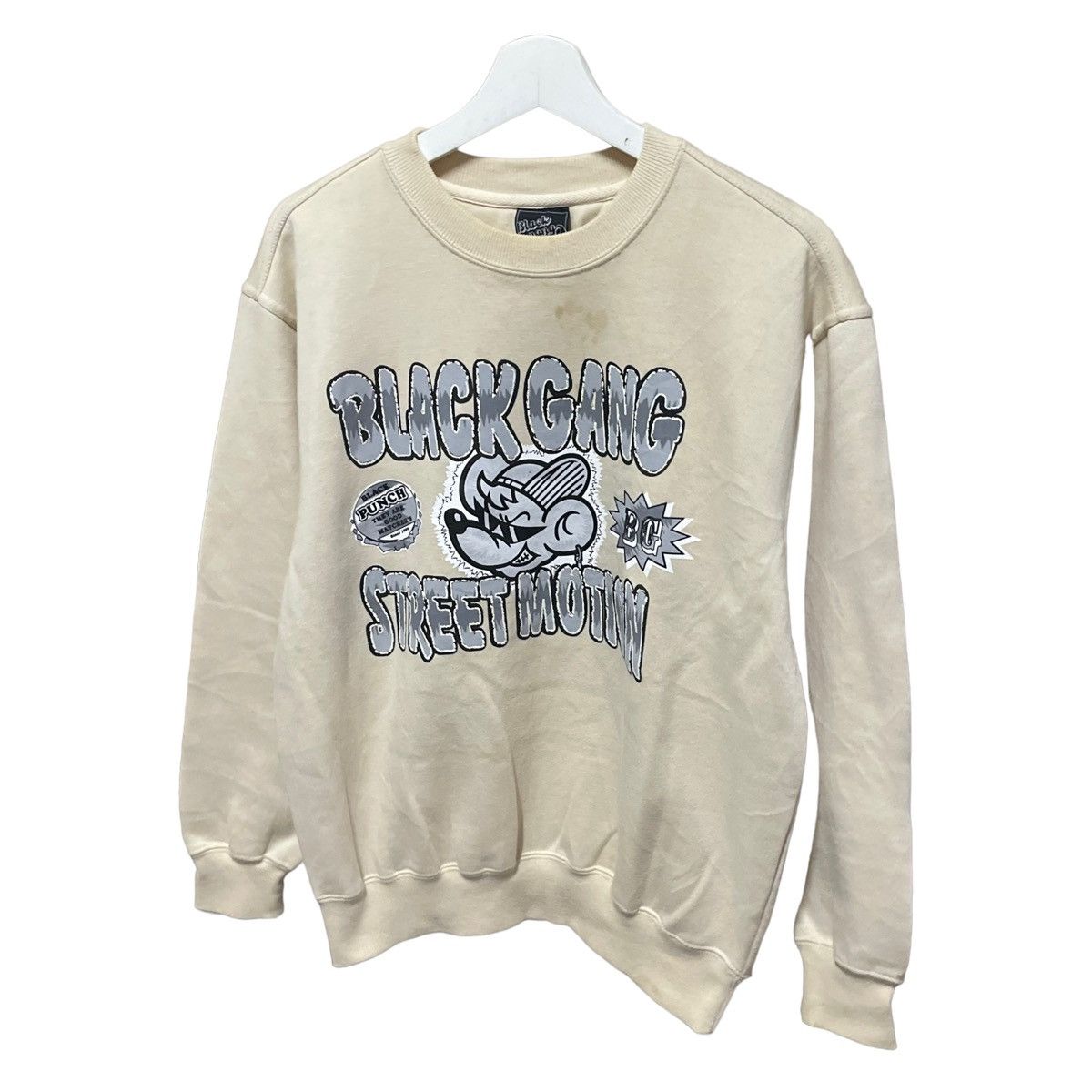 Japanese Brand 💥BLACK GANG STREET MOTION SWEATSHIRT Size US M / EU 48-50 / 2 - 3 Thumbnail