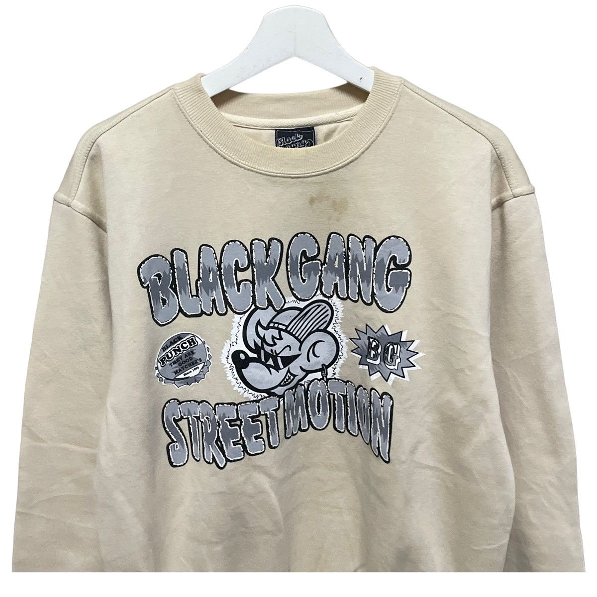 Japanese Brand 💥BLACK GANG STREET MOTION SWEATSHIRT Size US M / EU 48-50 / 2 - 4 Thumbnail