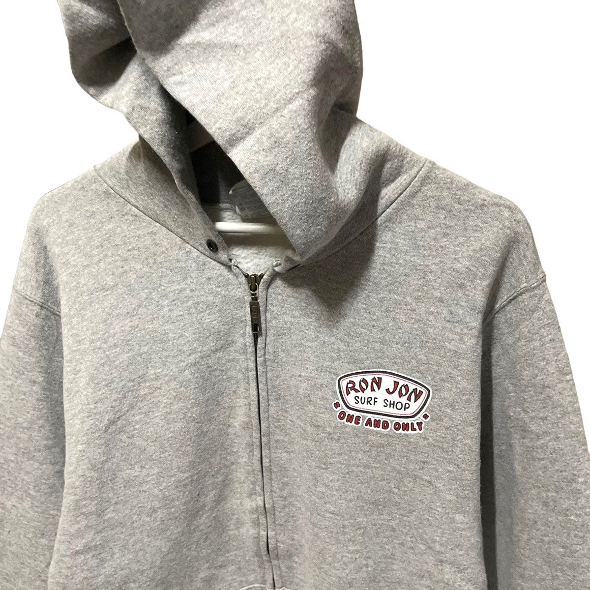 Ron Jon Surf Shop × Vintage 💥 90s RON JON SURF ZIPPER SWEATER HOODIE Size US M / EU 48-50 / 2 - 3 Thumbnail