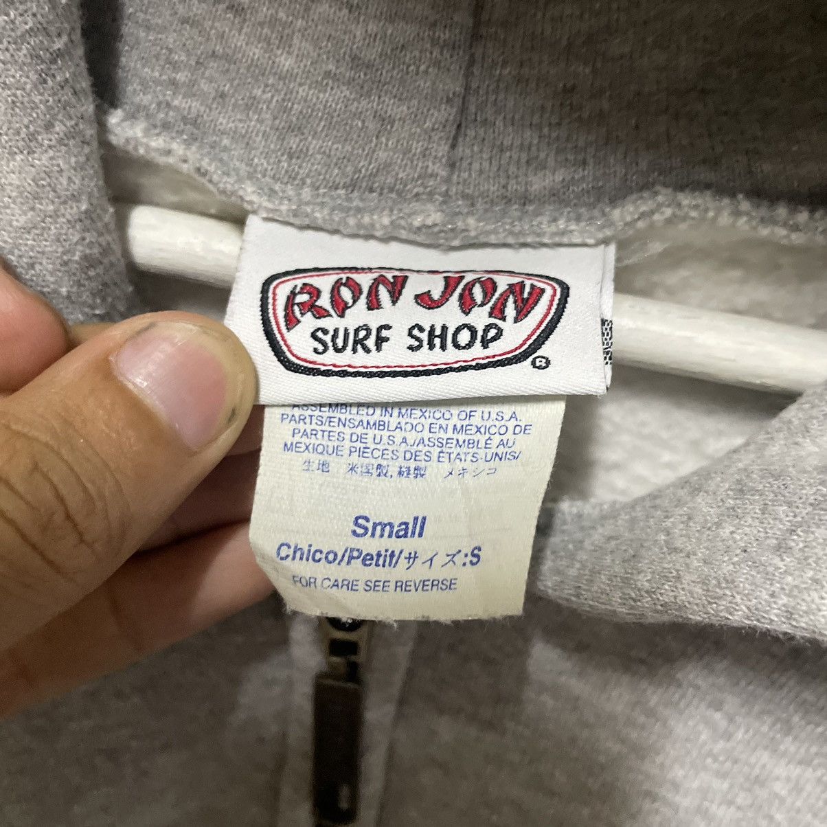Ron Jon Surf Shop × Vintage 💥 90s RON JON SURF ZIPPER SWEATER HOODIE Size US M / EU 48-50 / 2 - 8 Thumbnail