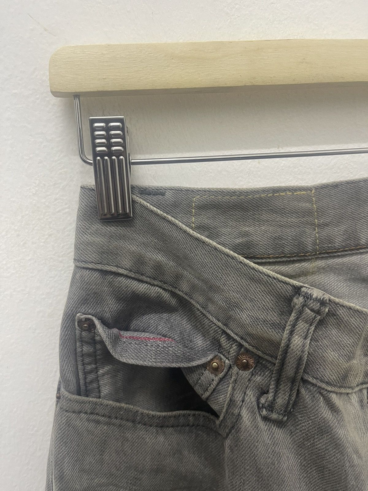 HOLLYWOOD RANCH MARKET Rare Vintage H R MARKET Red Selvedge Denim Jeans Size US 30 / EU 46 - 5 Thumbnail