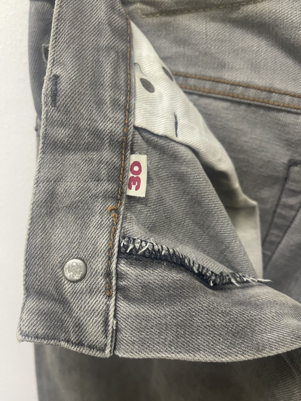HOLLYWOOD RANCH MARKET Rare Vintage H R MARKET Red Selvedge Denim Jeans Size US 30 / EU 46 - 7 Thumbnail