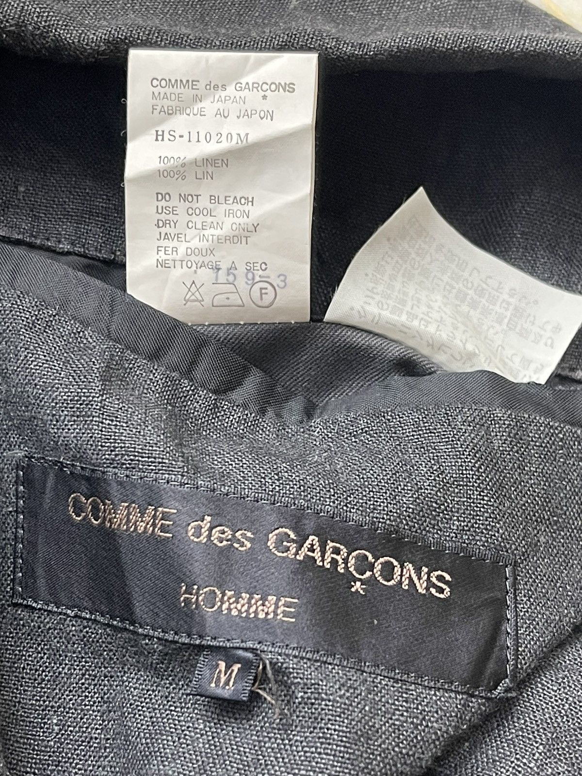 Comme des Garcons CDG Homme Linen Coat Jacket Size US M / EU 48-50 / 2 - 8 Thumbnail