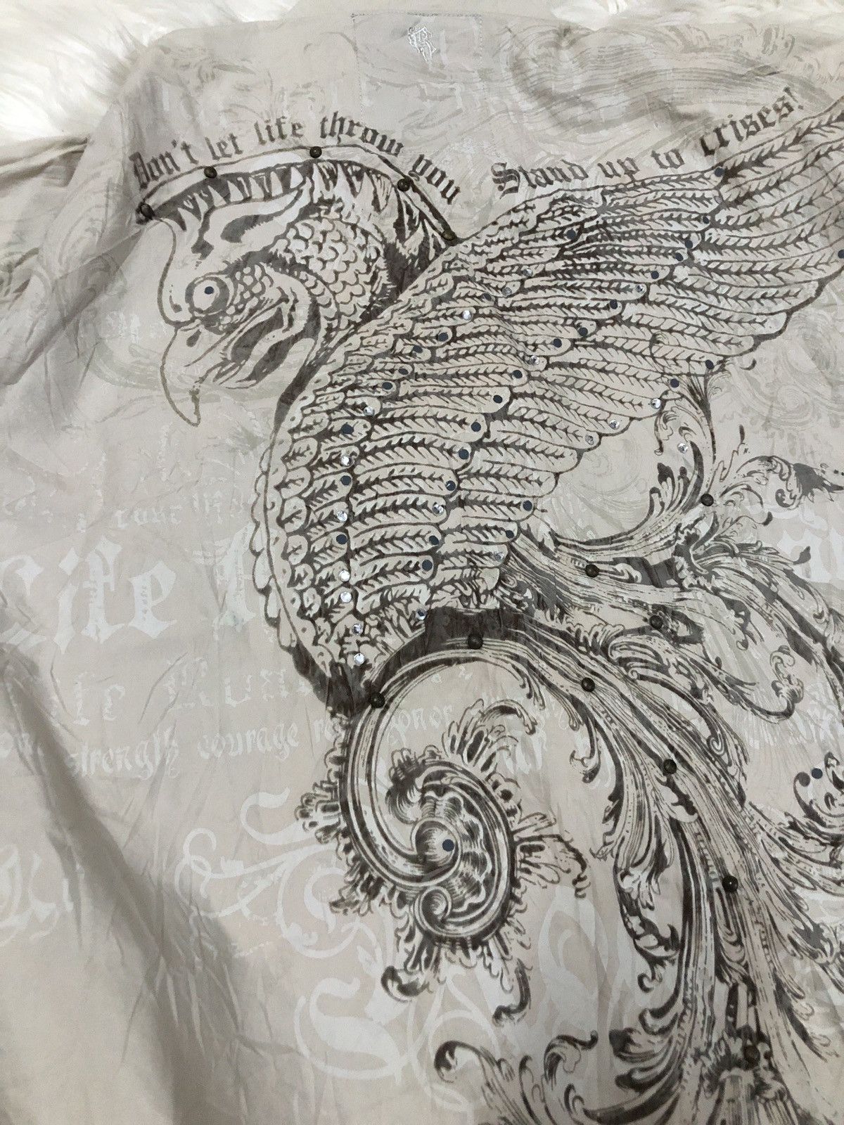 Japanese Brand ROAR button shirt ‘guard and shield’ x swarovski Size US L / EU 52-54 / 3 - 9 Thumbnail