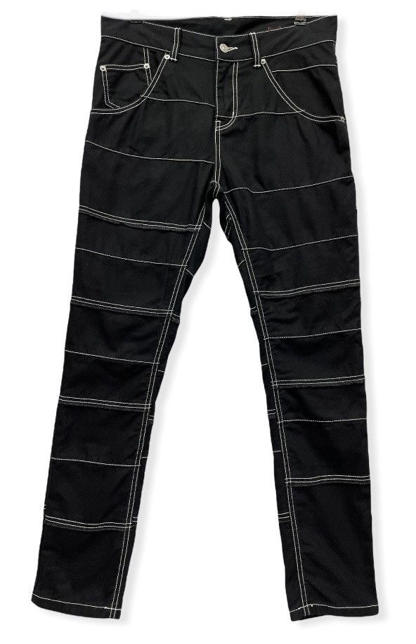 Il Bisonte BISON Black Hagi Panel Patchwork Inspired by Hysteric Size US 31 - 1 Thumbnail