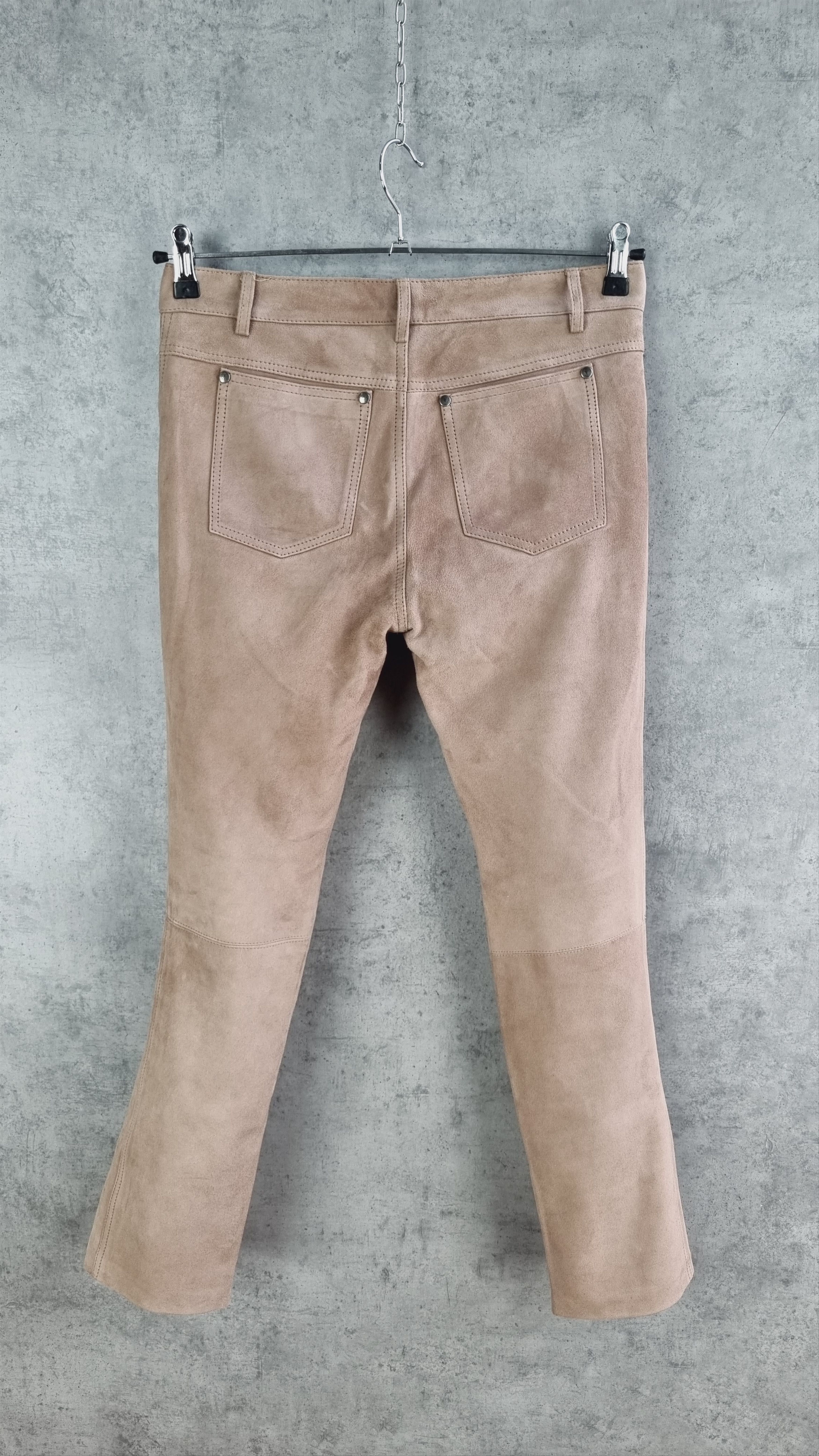 Genuine Leather × Yves Saint Laurent 90s Leather Yves Saint Laurent Pants YSL TOM FORD Era RARE! Size 27" / US 4 / IT 40 - 18 Thumbnail