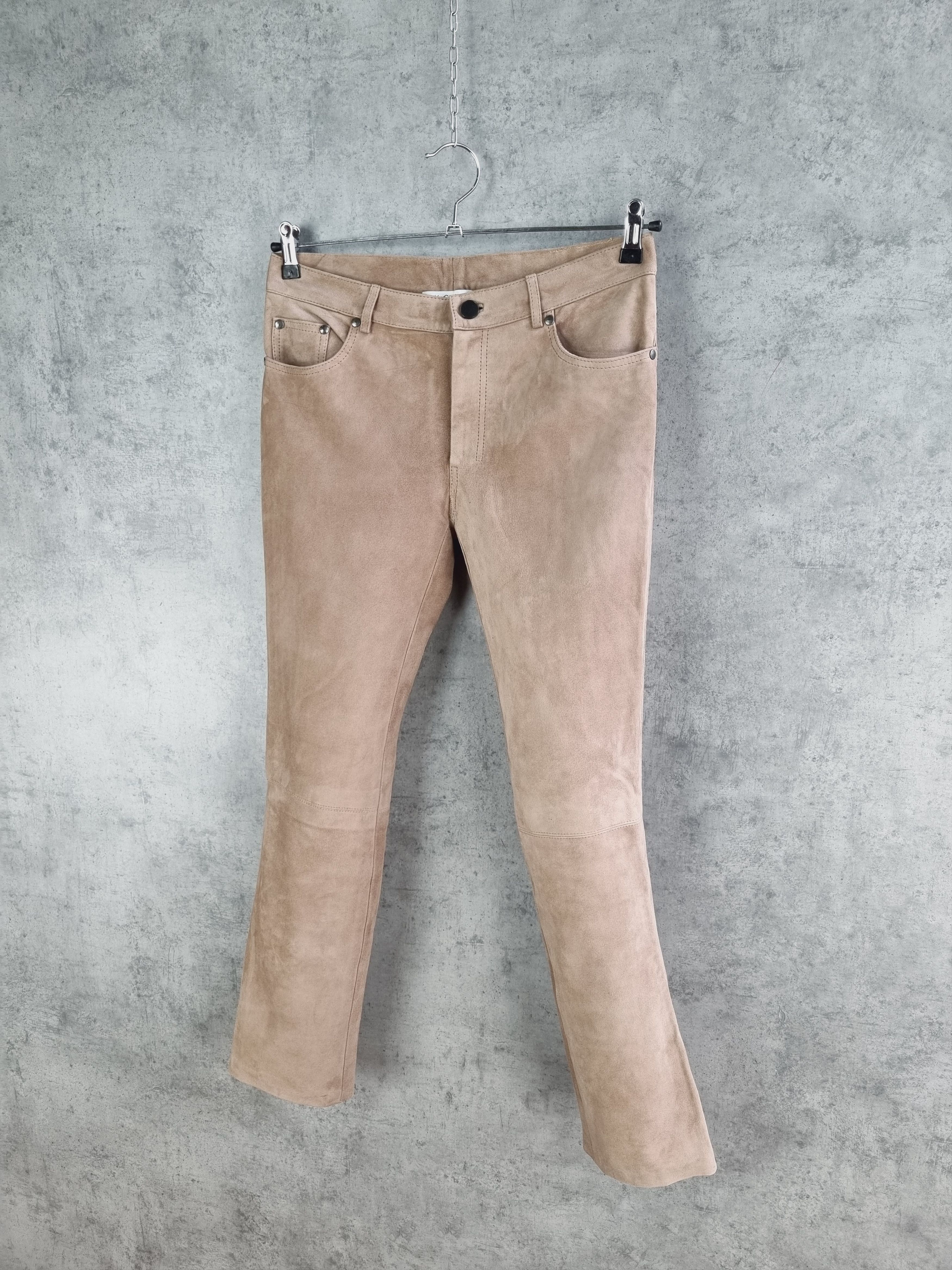 Genuine Leather × Yves Saint Laurent 90s Leather Yves Saint Laurent Pants YSL TOM FORD Era RARE! Size 27" / US 4 / IT 40 - 2 Thumbnail