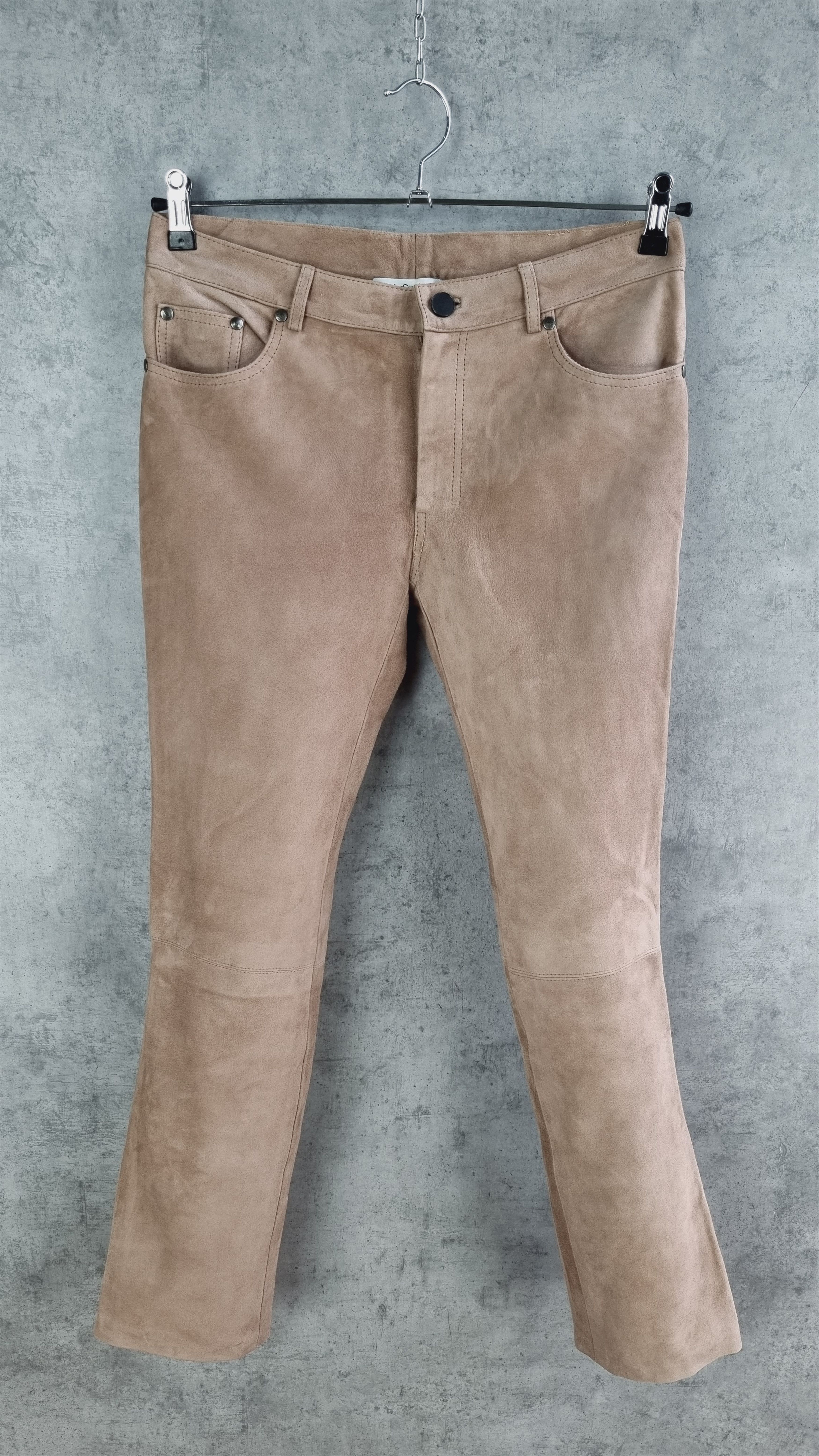 Genuine Leather × Yves Saint Laurent 90s Leather Yves Saint Laurent Pants YSL TOM FORD Era RARE! Size 27" / US 4 / IT 40 - 19 Thumbnail