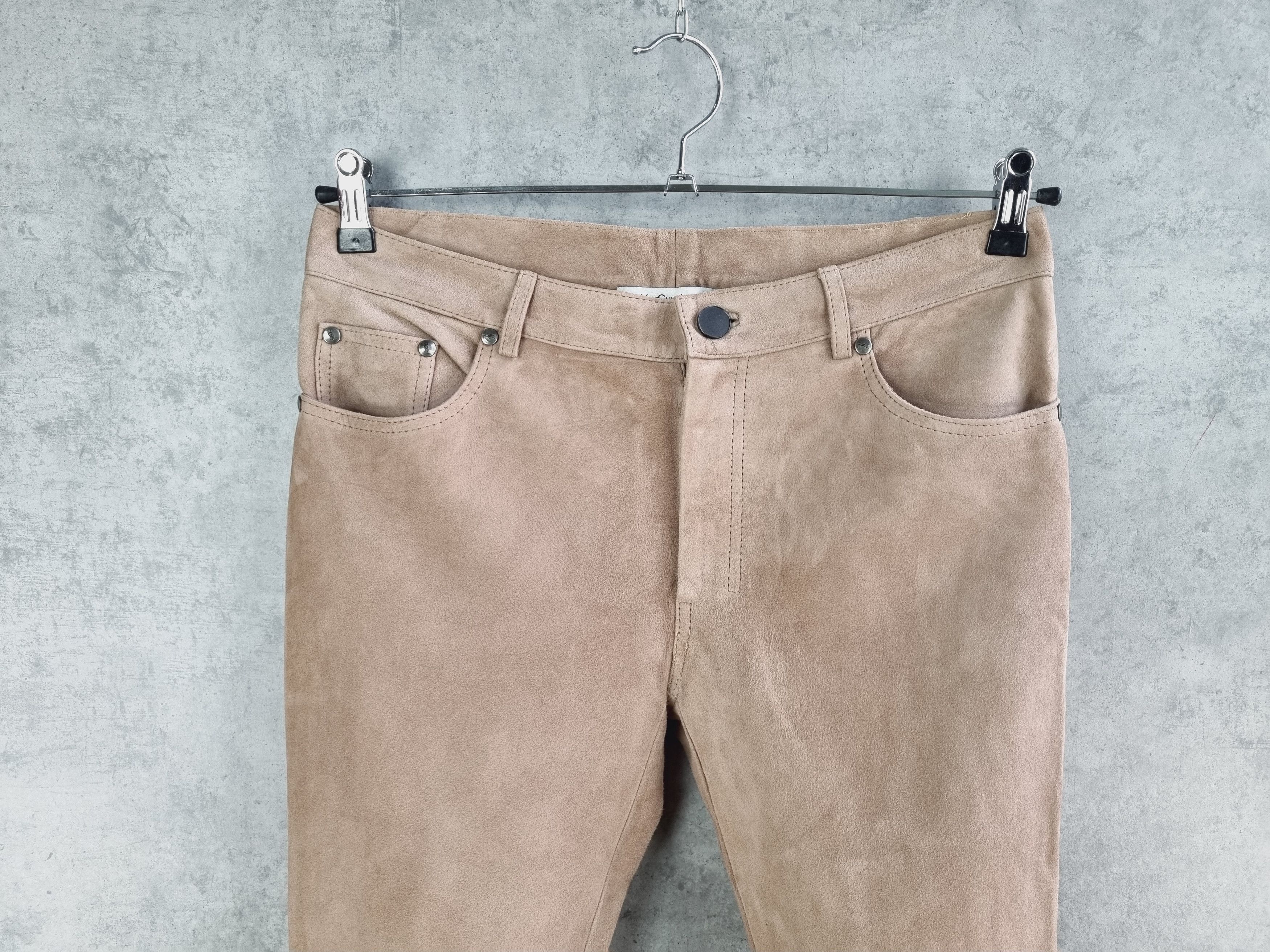 Genuine Leather × Yves Saint Laurent 90s Leather Yves Saint Laurent Pants YSL TOM FORD Era RARE! Size 27" / US 4 / IT 40 - 5 Thumbnail