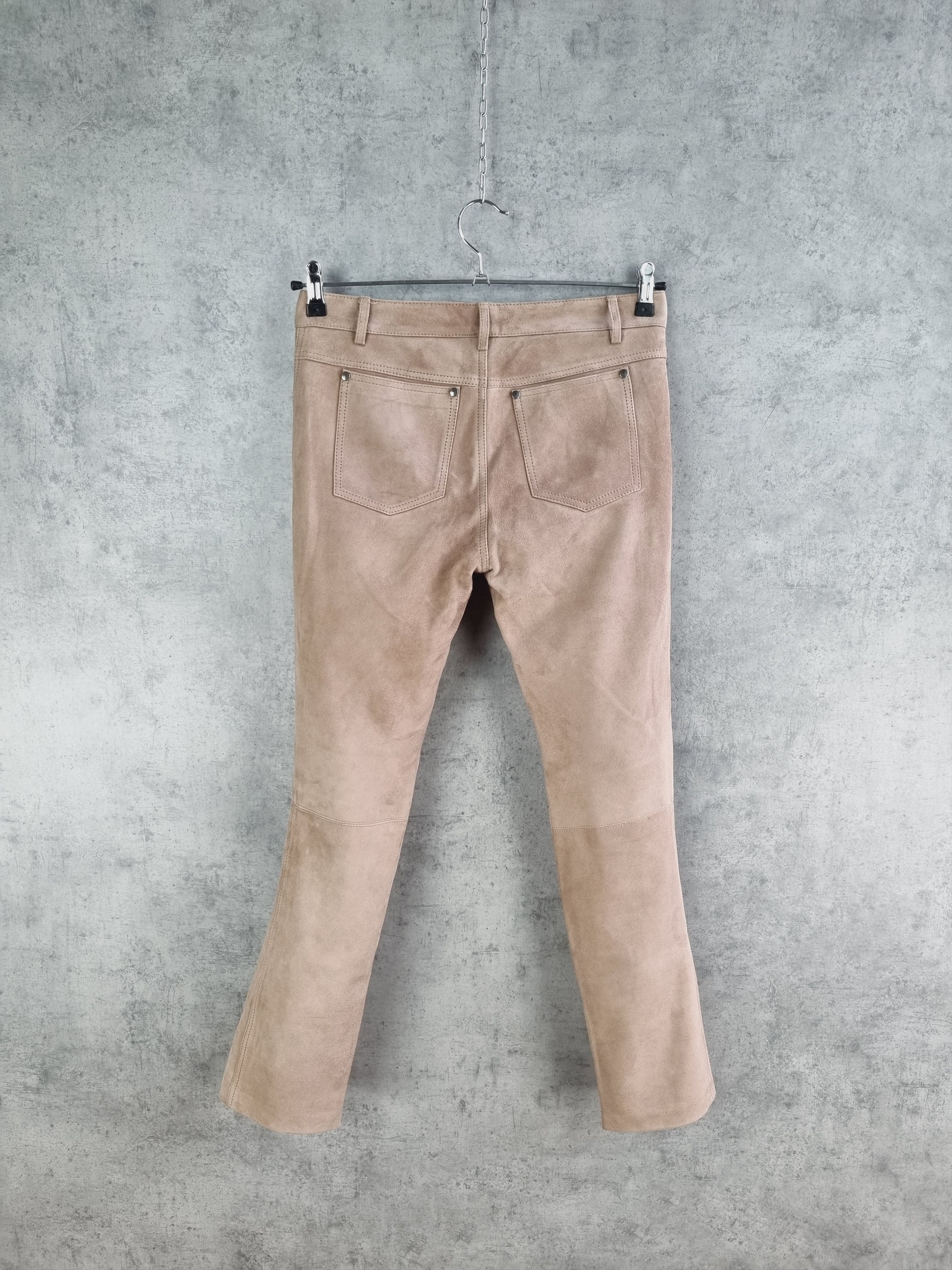 Genuine Leather × Yves Saint Laurent 90s Leather Yves Saint Laurent Pants YSL TOM FORD Era RARE! Size 27" / US 4 / IT 40 - 3 Thumbnail