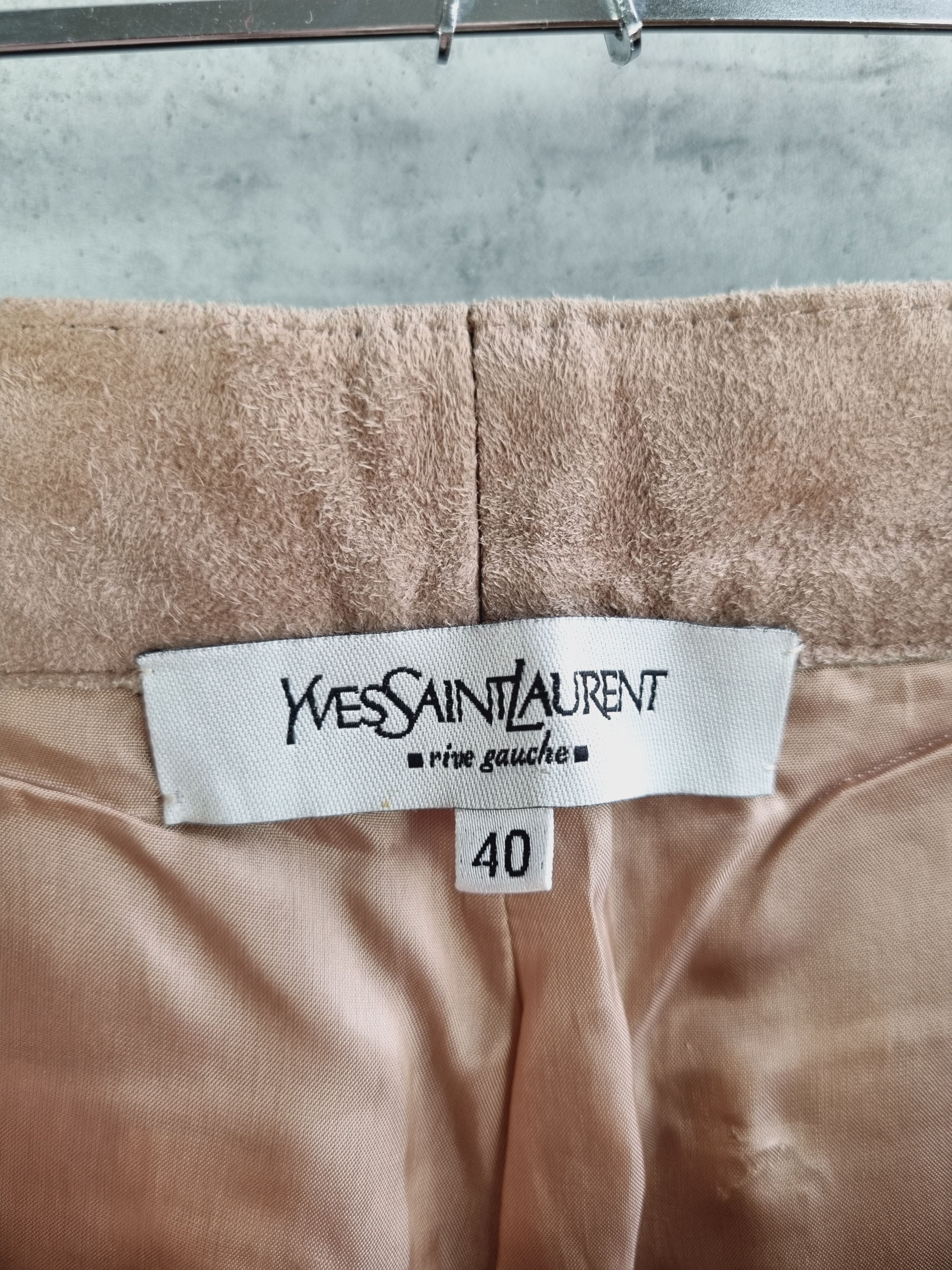 Genuine Leather × Yves Saint Laurent 90s Leather Yves Saint Laurent Pants YSL TOM FORD Era RARE! Size 27" / US 4 / IT 40 - 6 Thumbnail