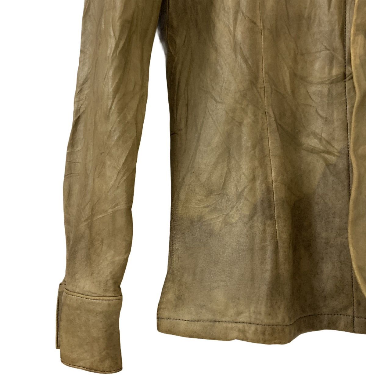 Isamu Katayama Backlash Isamu Katayama Backlash Cowhide Leather Jacket Size US XXS / EU 40 - 4 Thumbnail