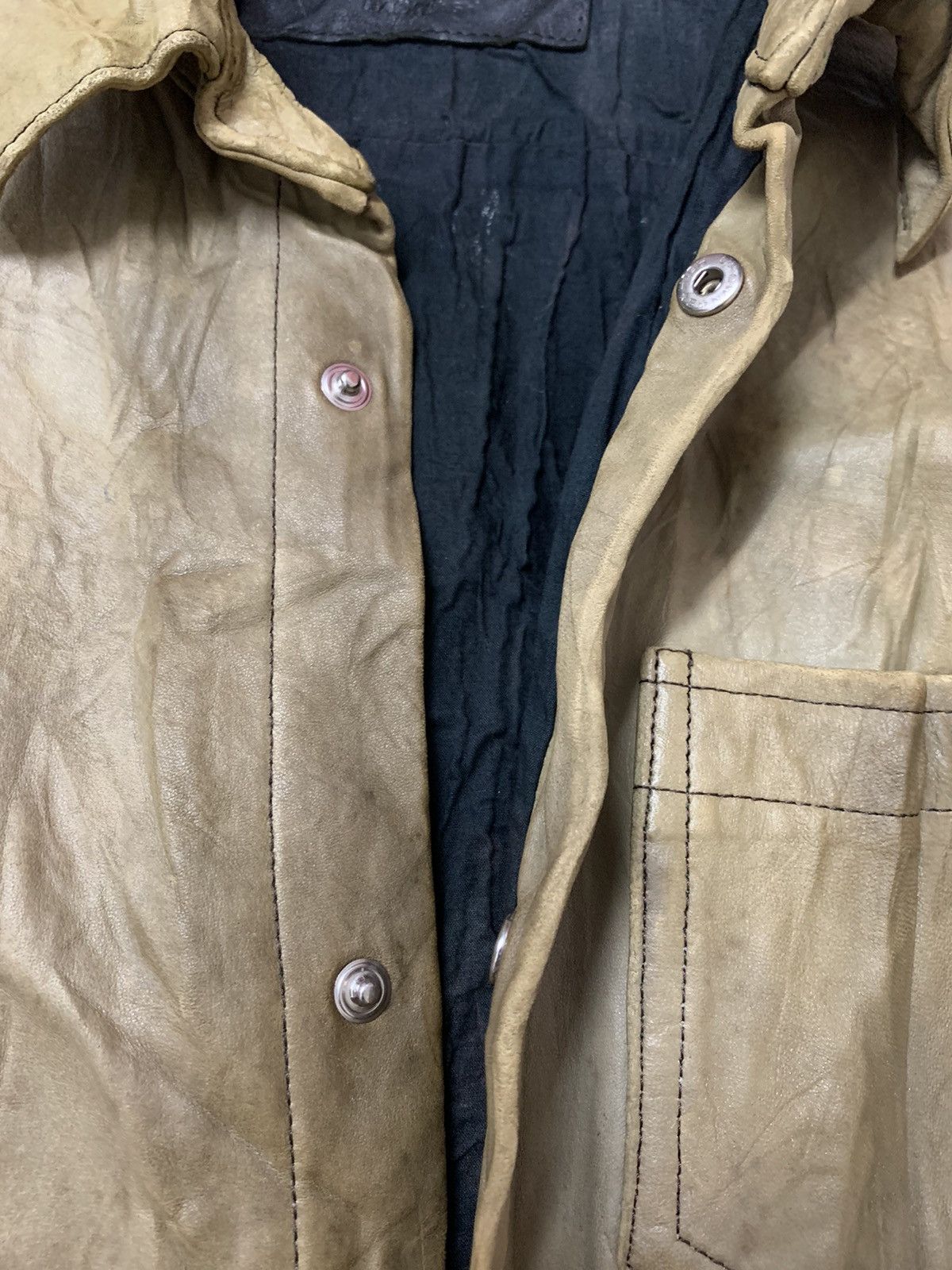 Isamu Katayama Backlash Isamu Katayama Backlash Cowhide Leather Jacket Size US XXS / EU 40 - 10 Thumbnail