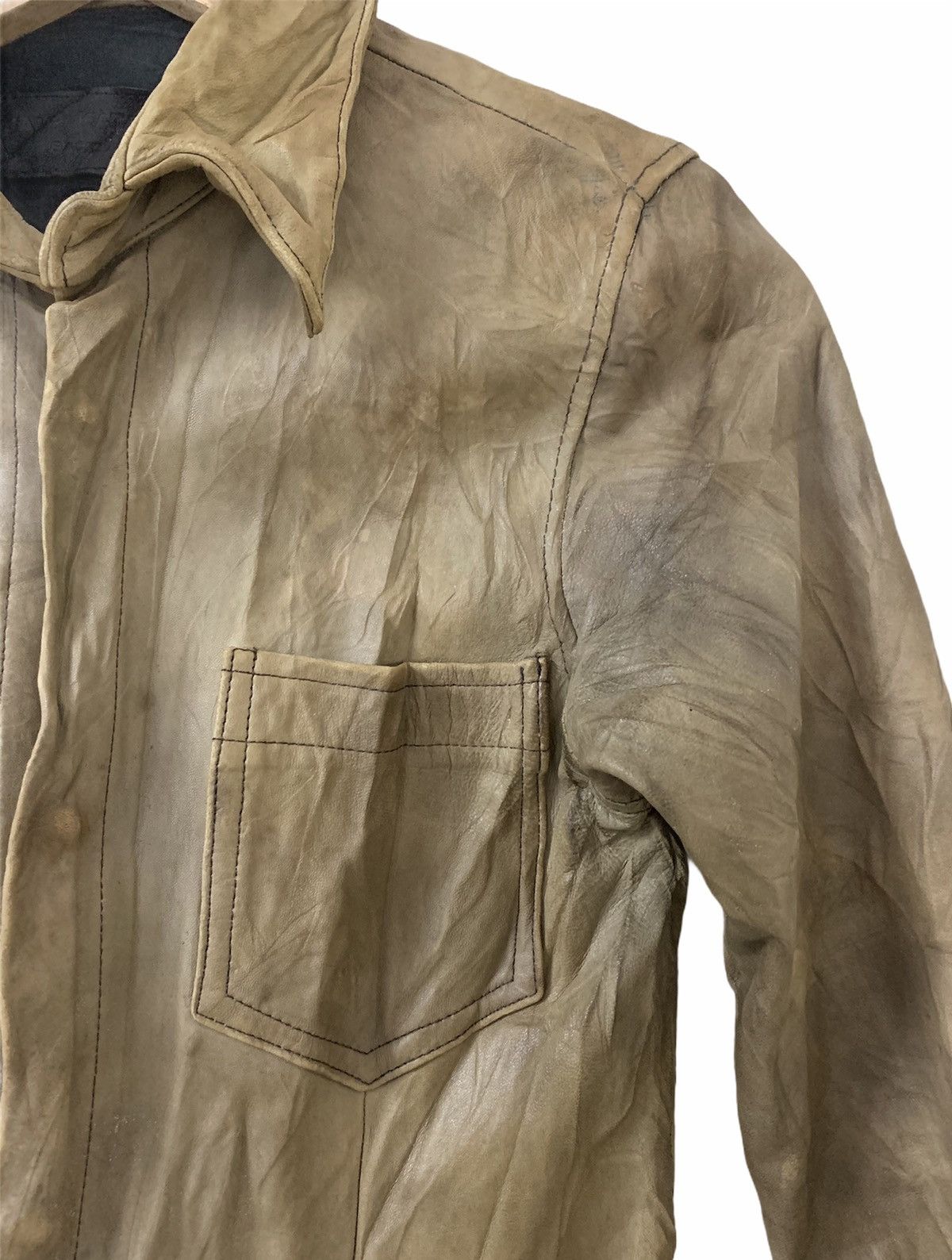 Isamu Katayama Backlash Isamu Katayama Backlash Cowhide Leather Jacket Size US XXS / EU 40 - 5 Thumbnail