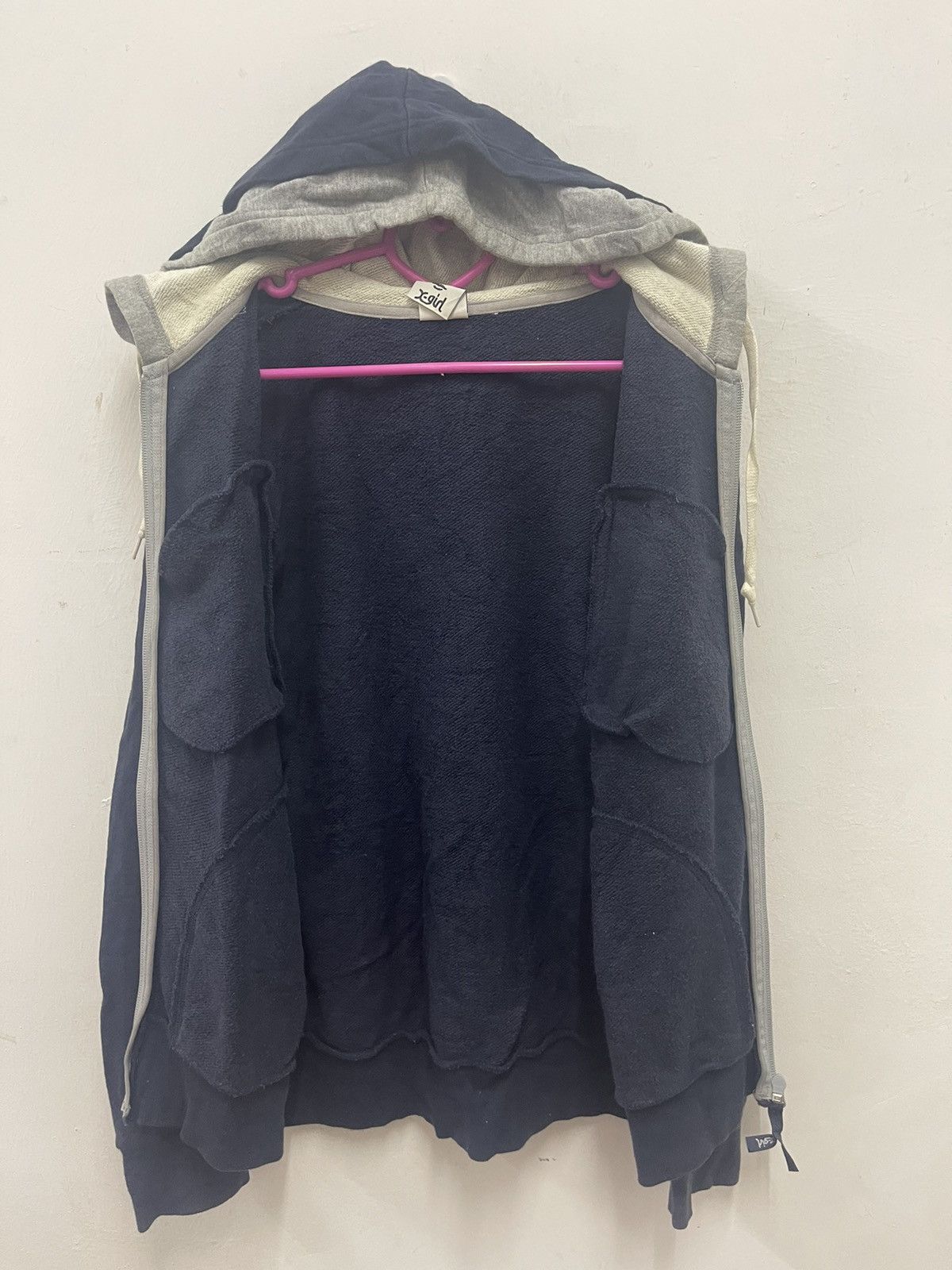 X-Girl Rare Vintage X-GIRL Spell Out Double Hooded Size S / US 4 / IT 40 - 9 Thumbnail