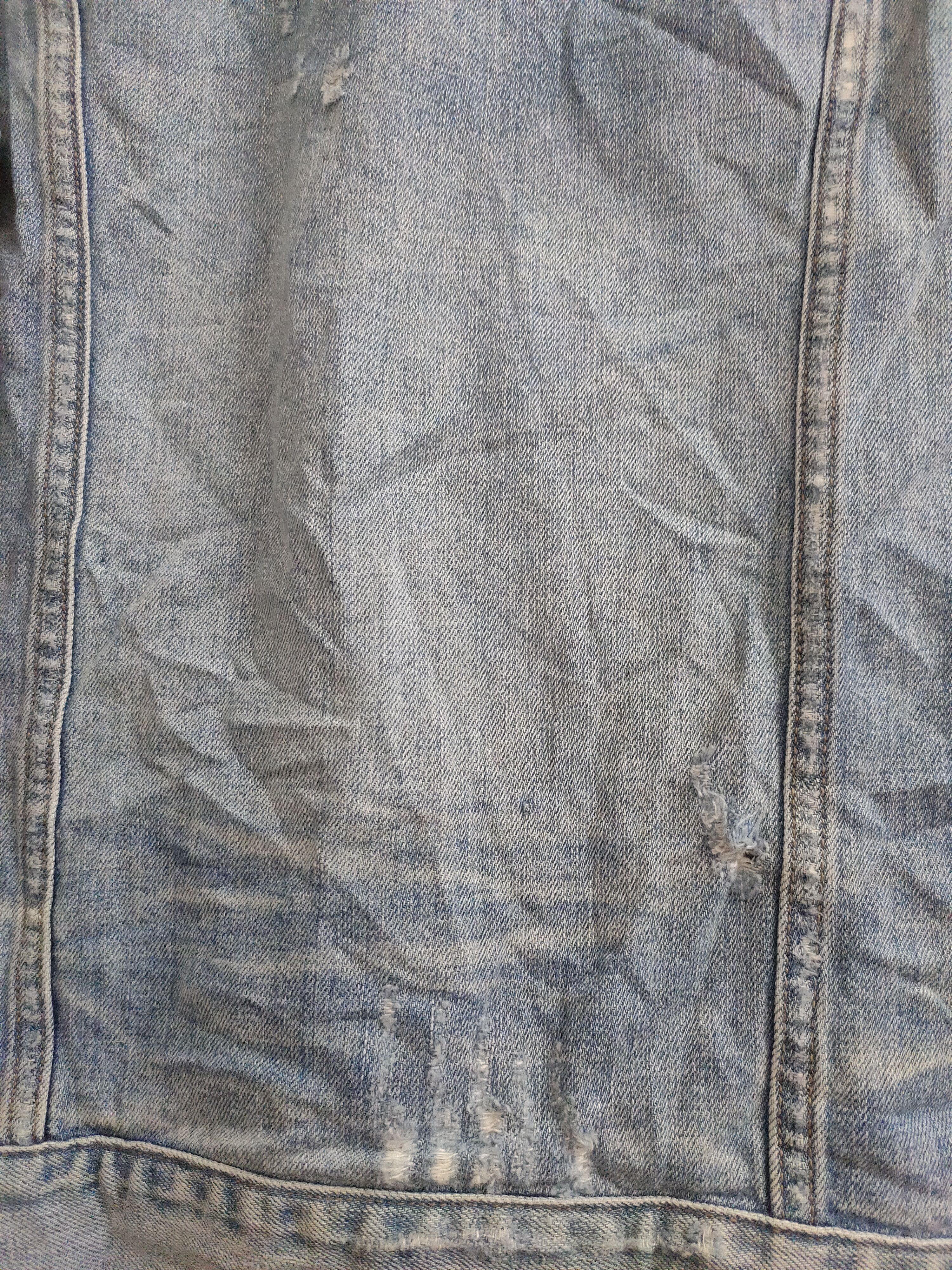 Allsaints Allsaints Distressed Daruma Denim Jacket Size US XS / EU 42 / 0 - 16 Thumbnail