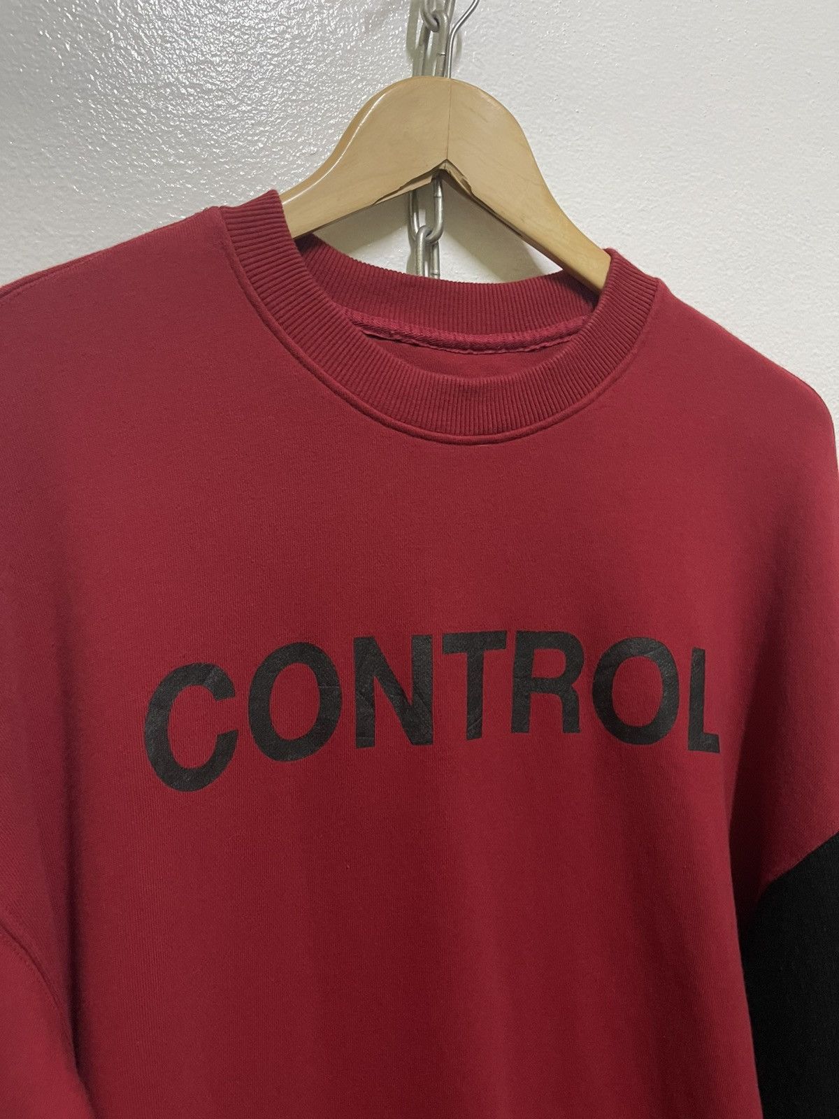 Japanese Brand Unisex Knit Sleeve Sweatshirt Red Size US L / EU 52-54 / 3 - 2 Thumbnail