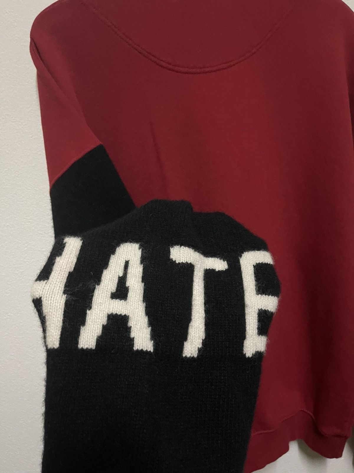 Japanese Brand Unisex Knit Sleeve Sweatshirt Red Size US L / EU 52-54 / 3 - 15 Thumbnail