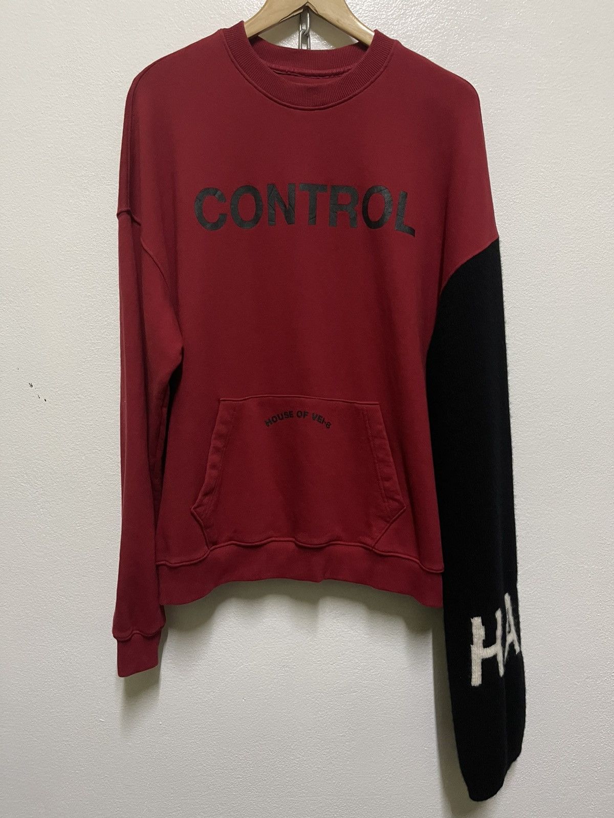 Japanese Brand Unisex Knit Sleeve Sweatshirt Red Size US L / EU 52-54 / 3 - 1 Thumbnail