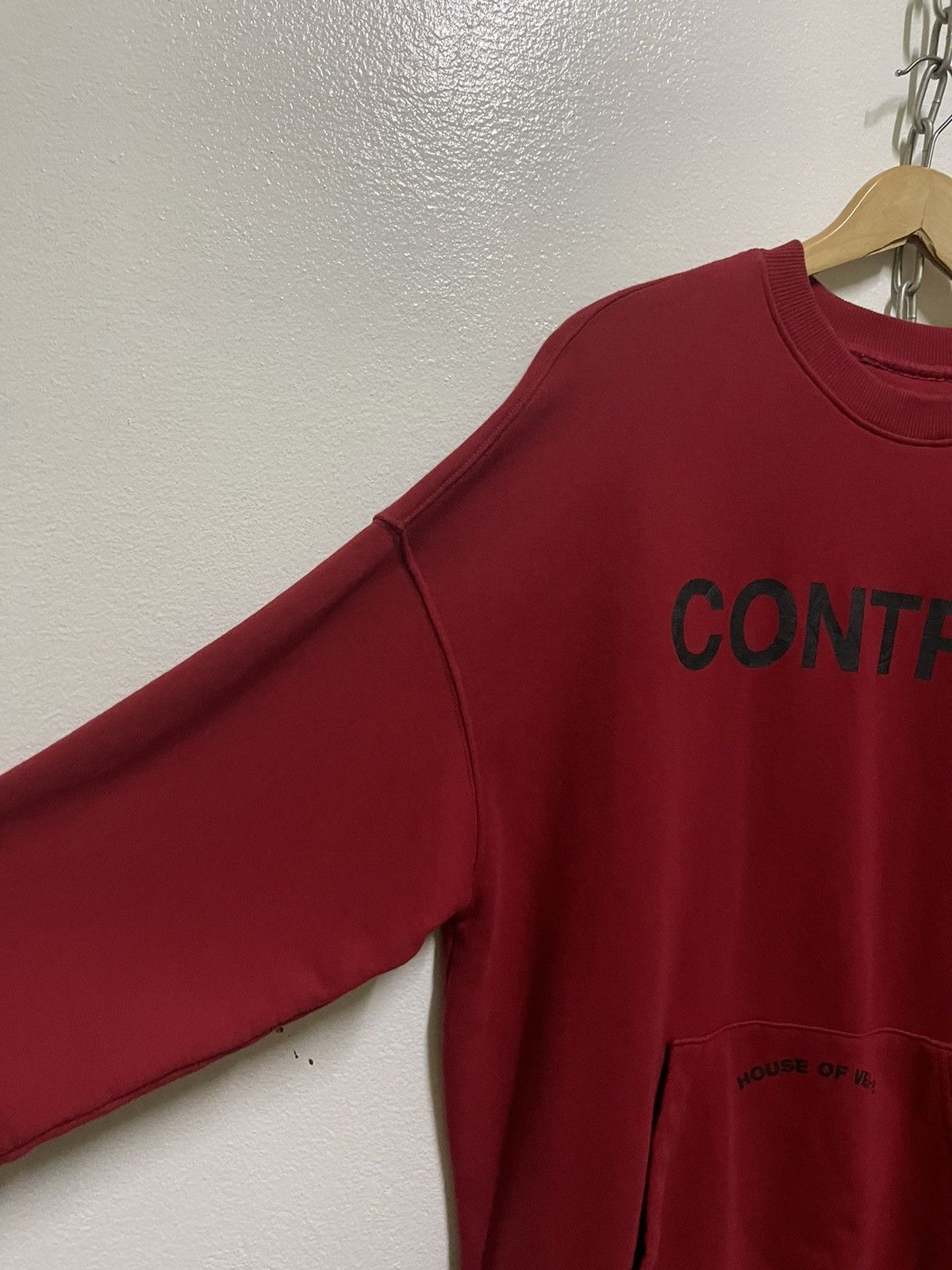 Japanese Brand Unisex Knit Sleeve Sweatshirt Red Size US L / EU 52-54 / 3 - 3 Thumbnail