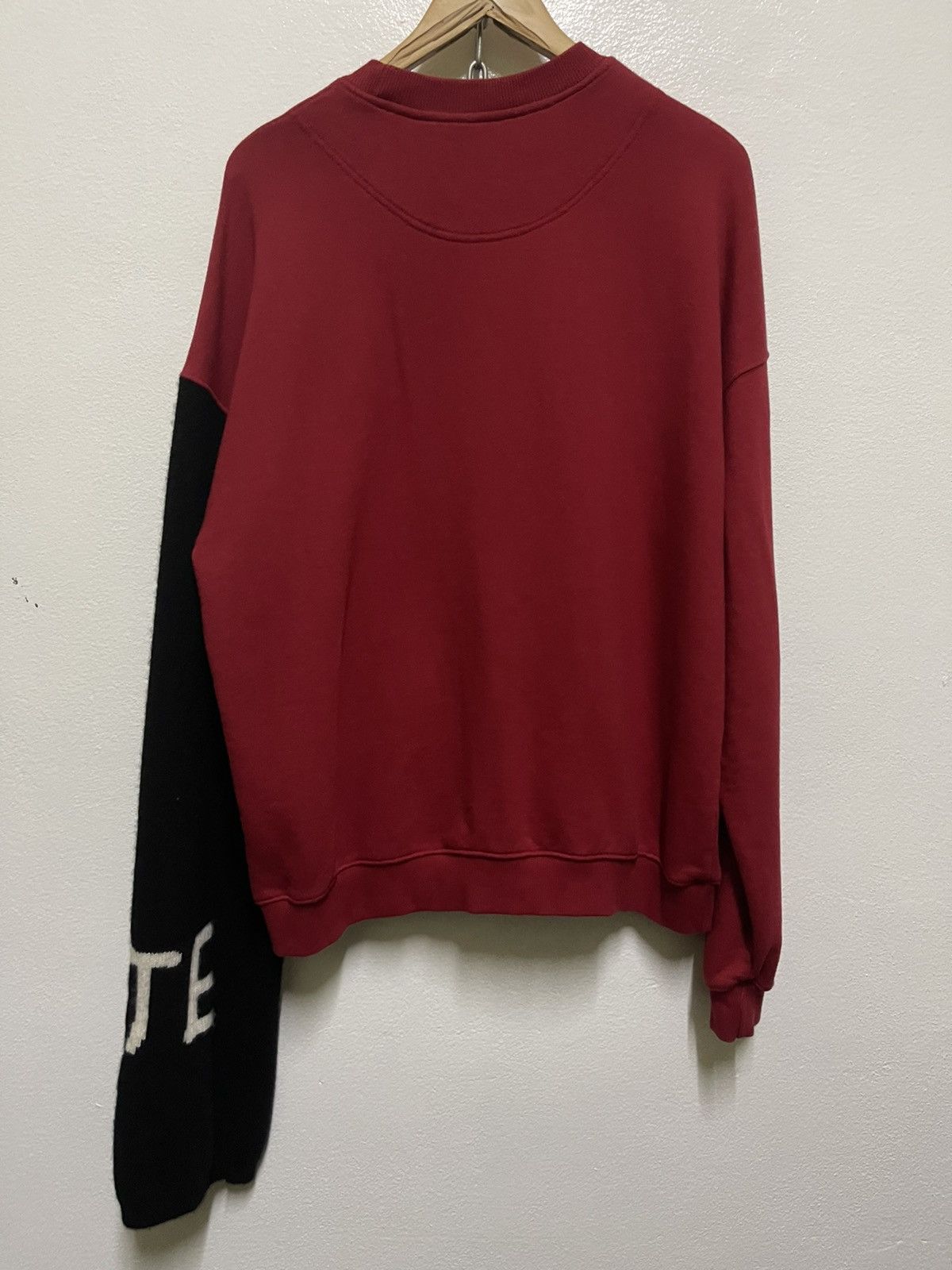 Japanese Brand Unisex Knit Sleeve Sweatshirt Red Size US L / EU 52-54 / 3 - 9 Thumbnail